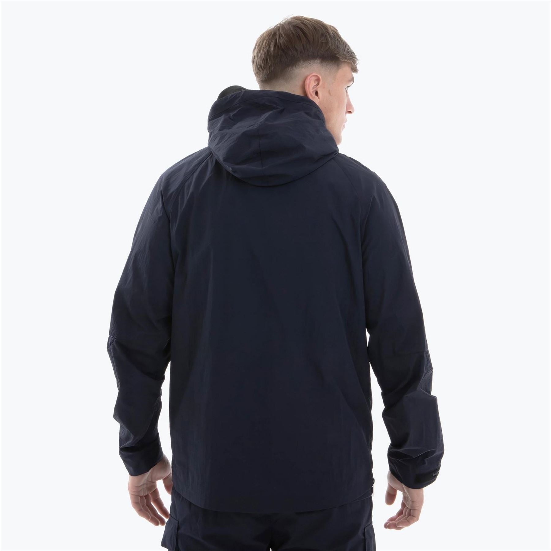 Peaceful Hooligan Supersonic Hooded Solid Patterned Rain Jacket