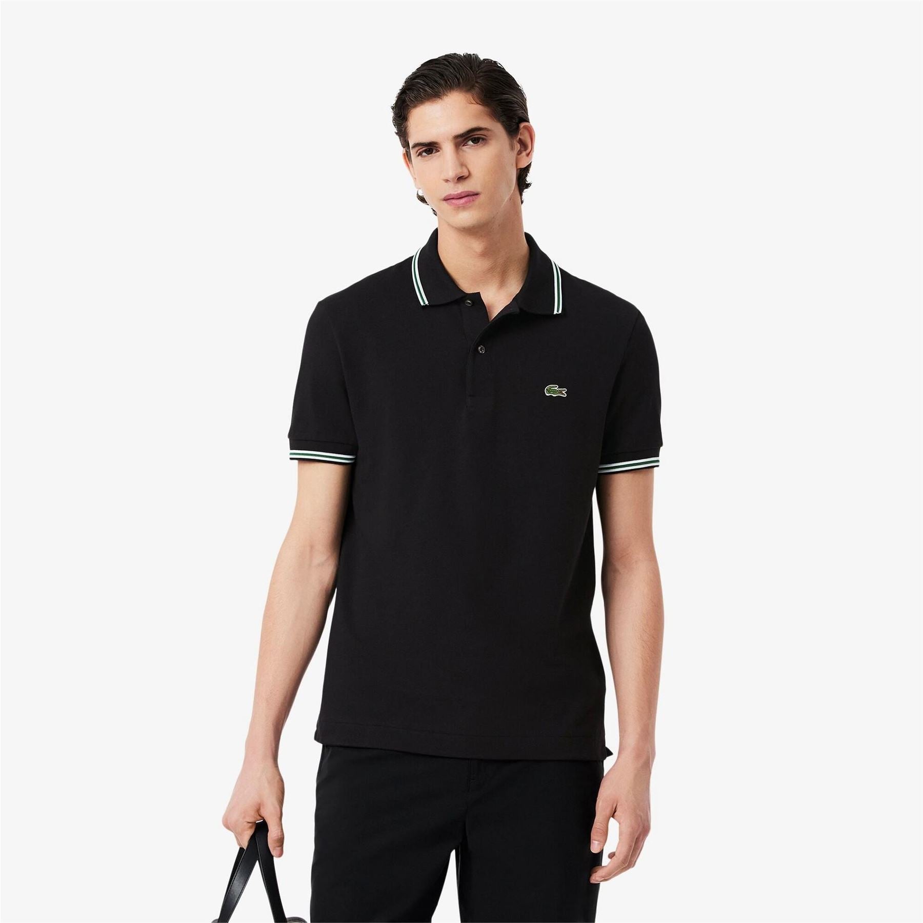Lacoste Regular Fit Crocodile Print Polo