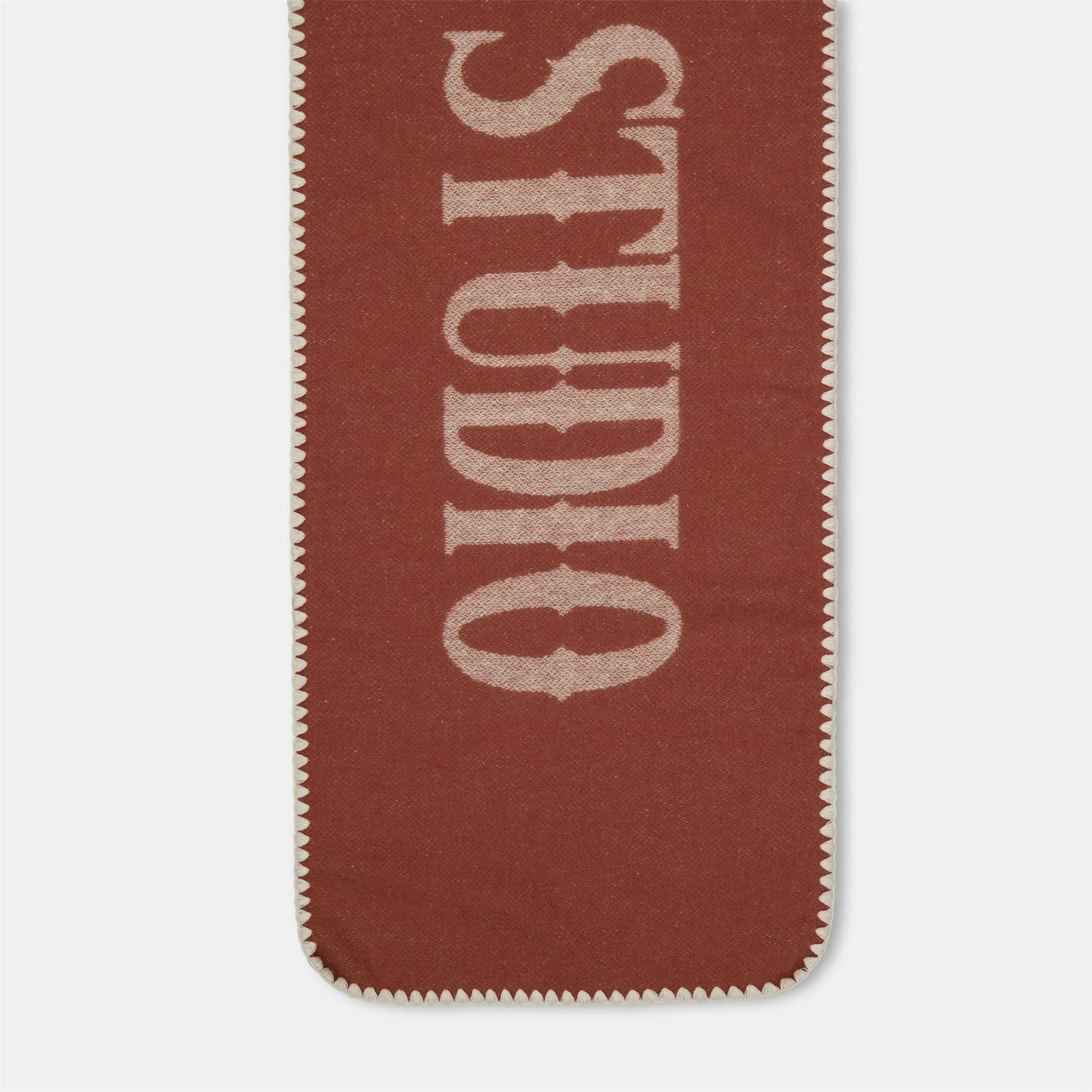 Jack and Jones Solid Oblong Scarf with Crochet Detail