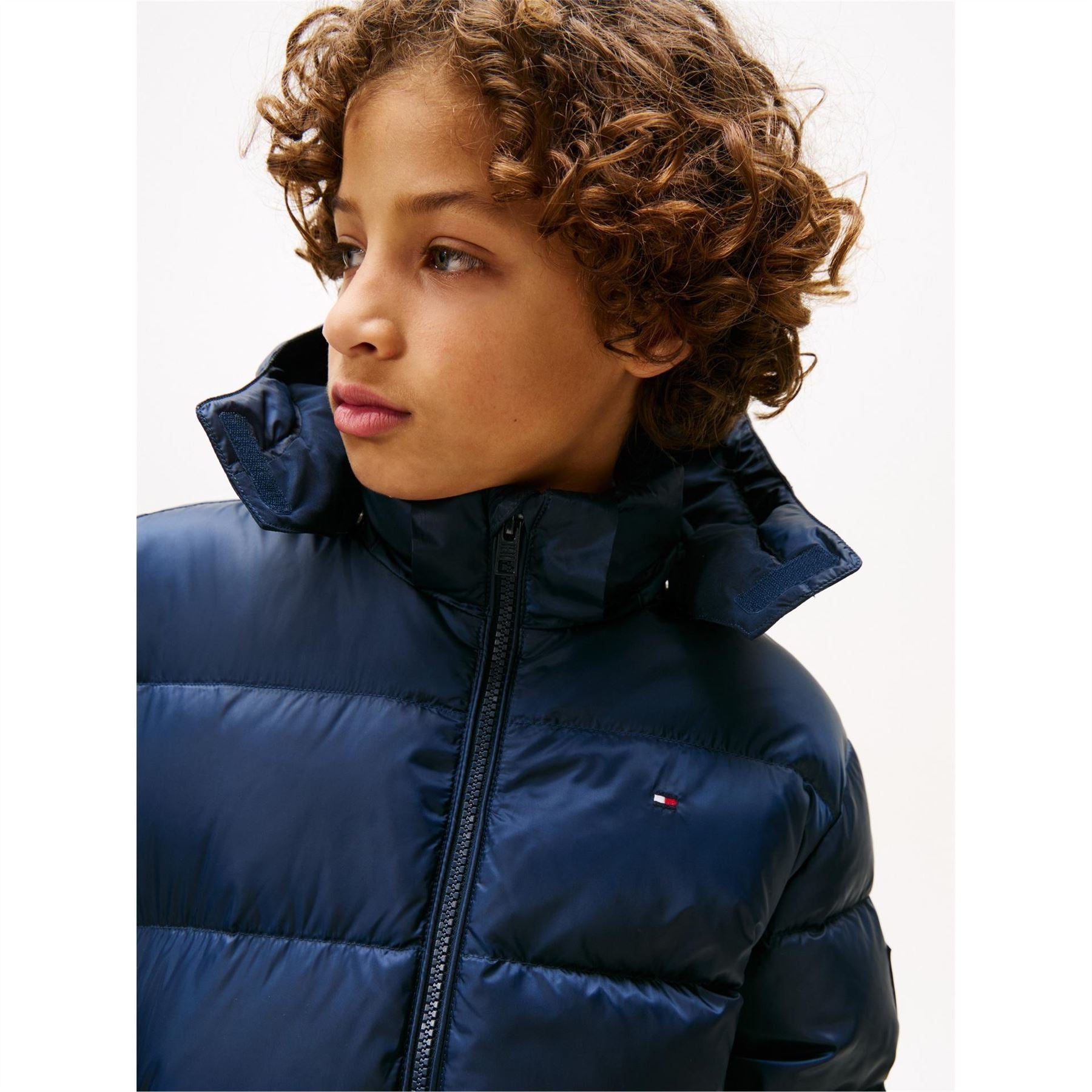 Tommy Hilfiger Essential Hooded Solid Patterned Puffer Jacket
