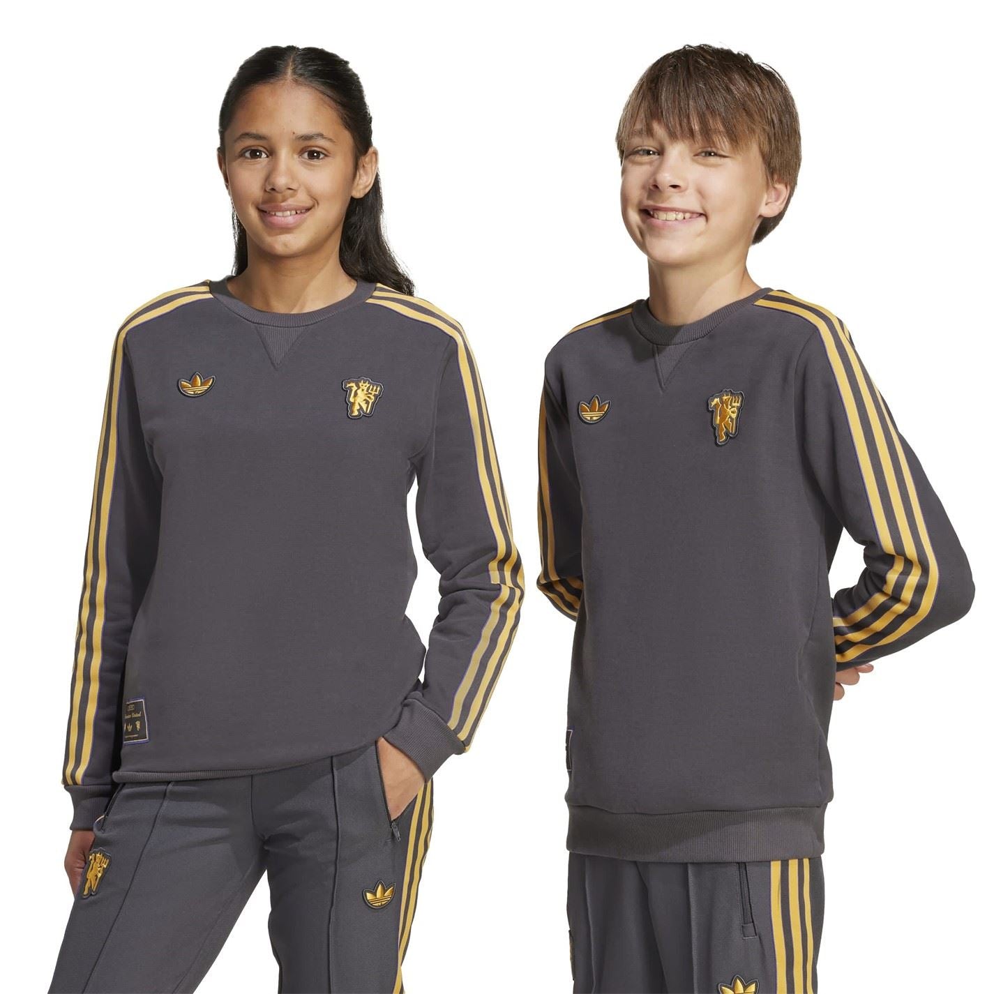 adidas Manchester United Icons Crew Sweater Juniors