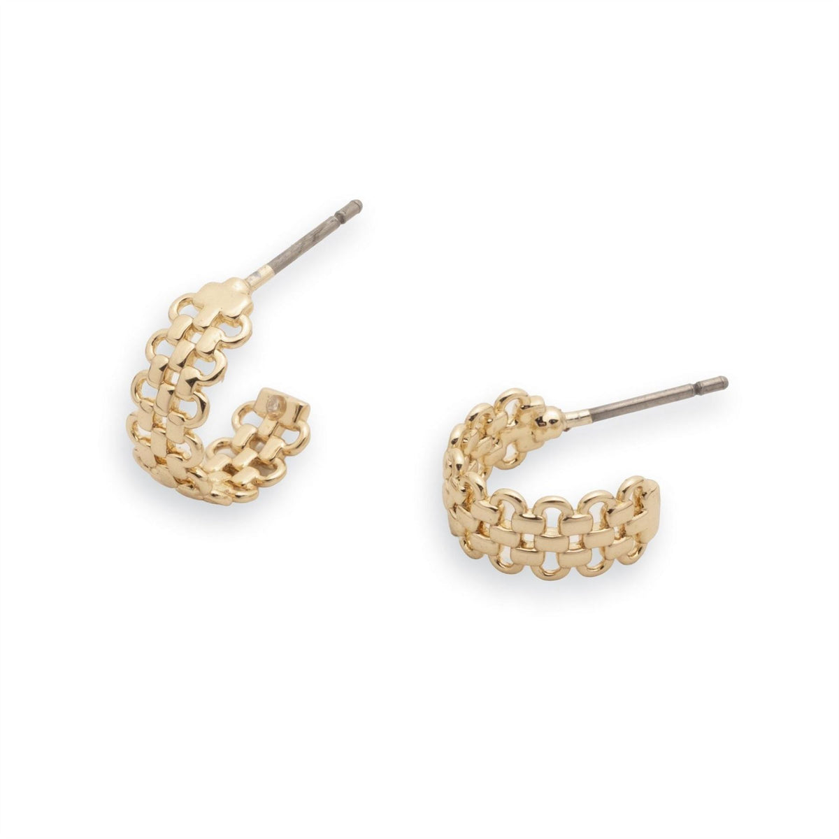 Lauren by Ralph Lauren Ralph Lauren Gold Chain Logo Duo Earrings Set