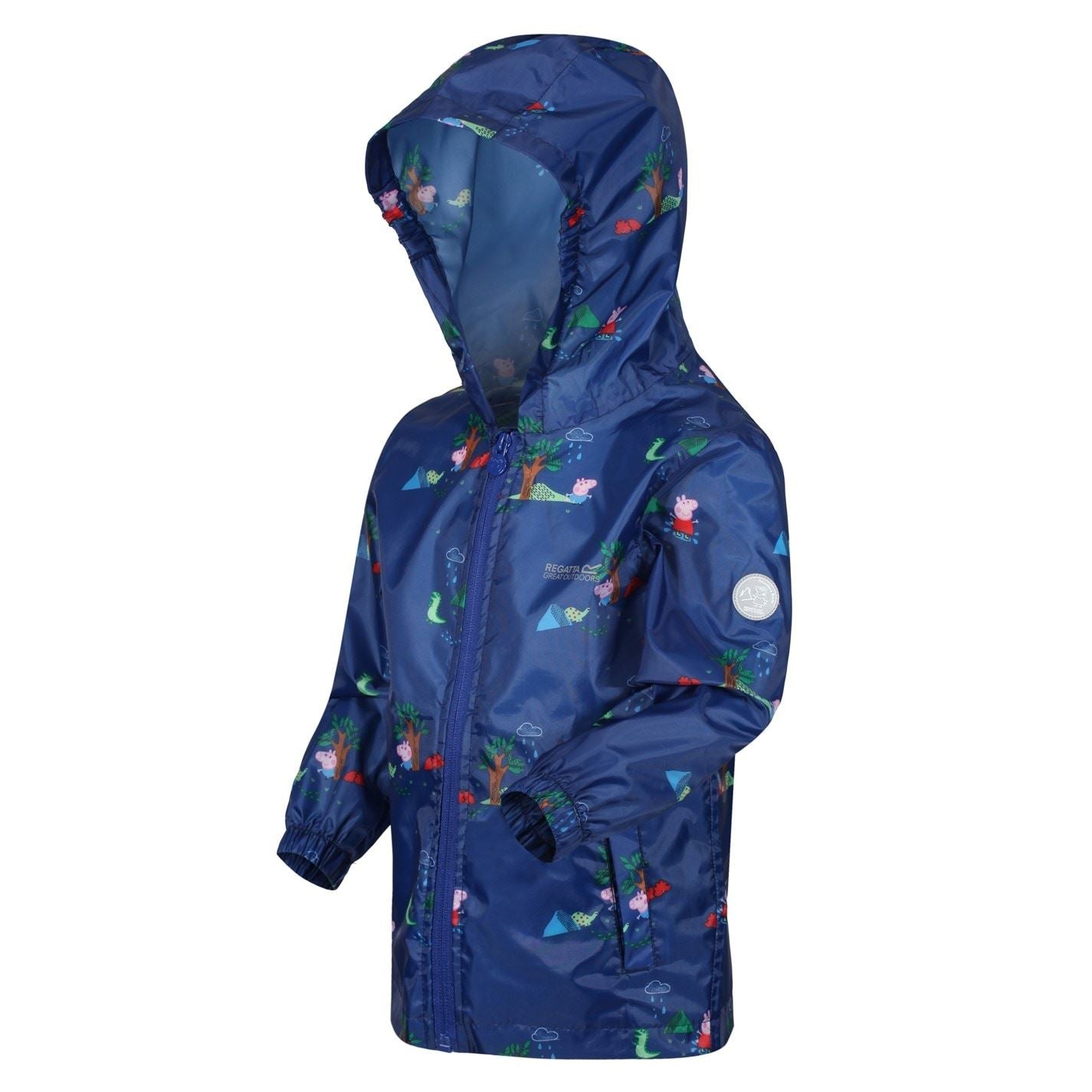 Regatta Pepa Hooded Rain Jacket with Elasticated Cuff
