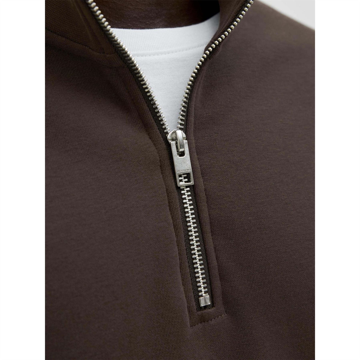 Jack and Jones Jjesoho Sweatshirt Quarter Zip Cotton Fleece Top