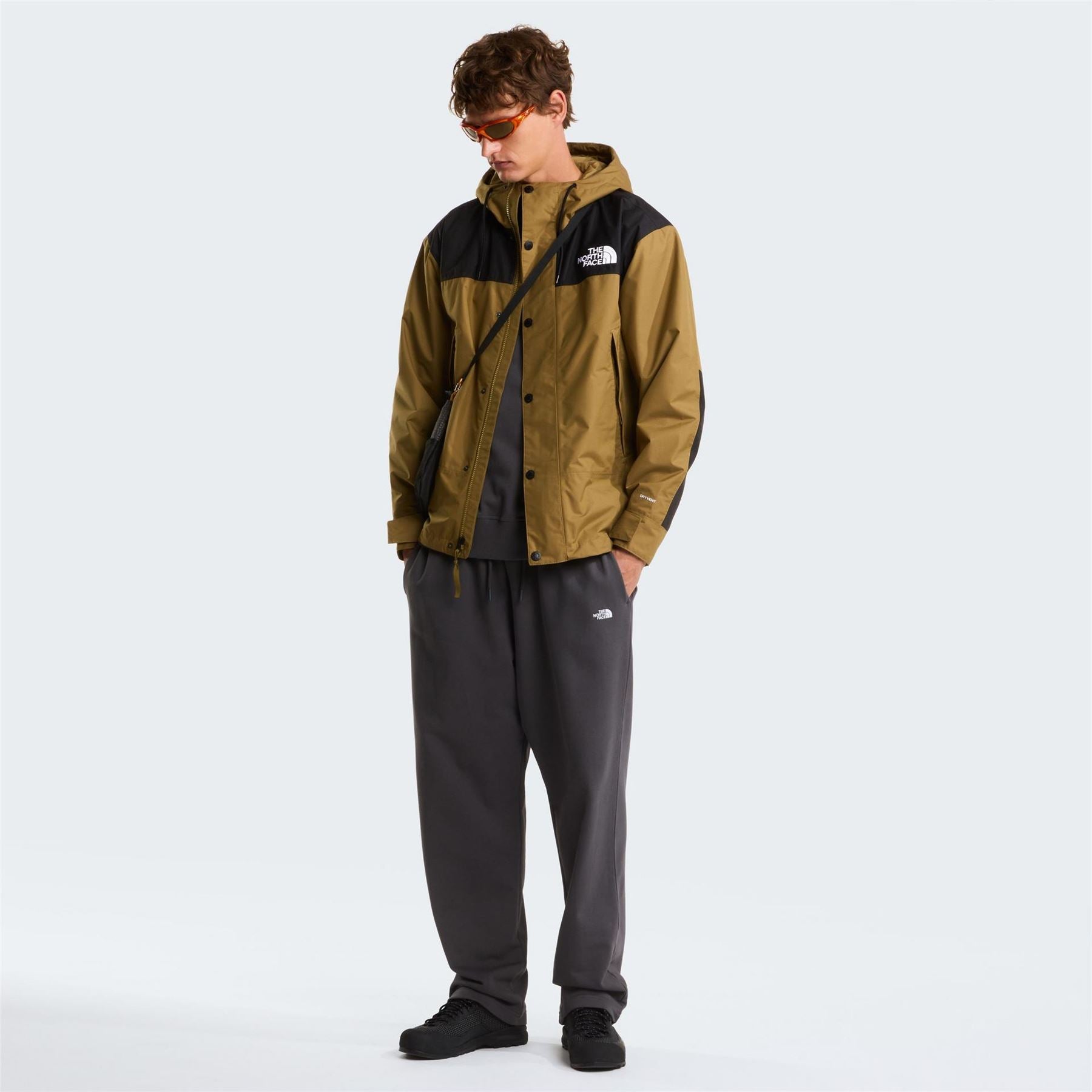 The North Face North Face Reign On Hooded Snap Button Color Block Rain Jacket