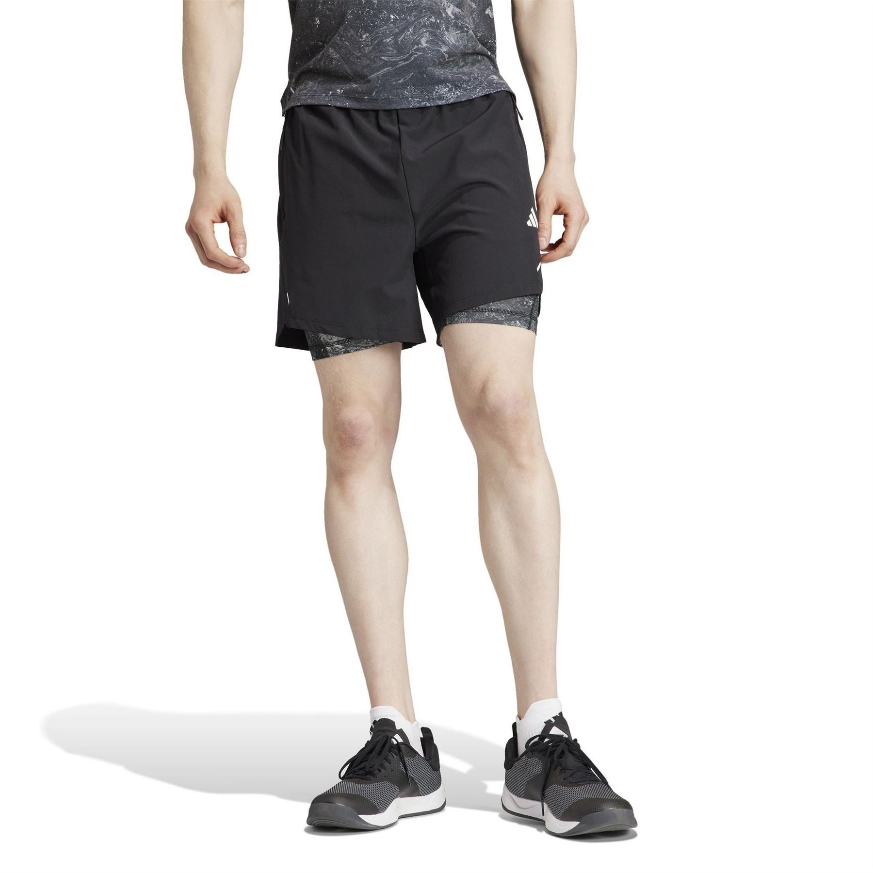adidas Mens Workout Spray Dye Shorts Tracksuit Shorts