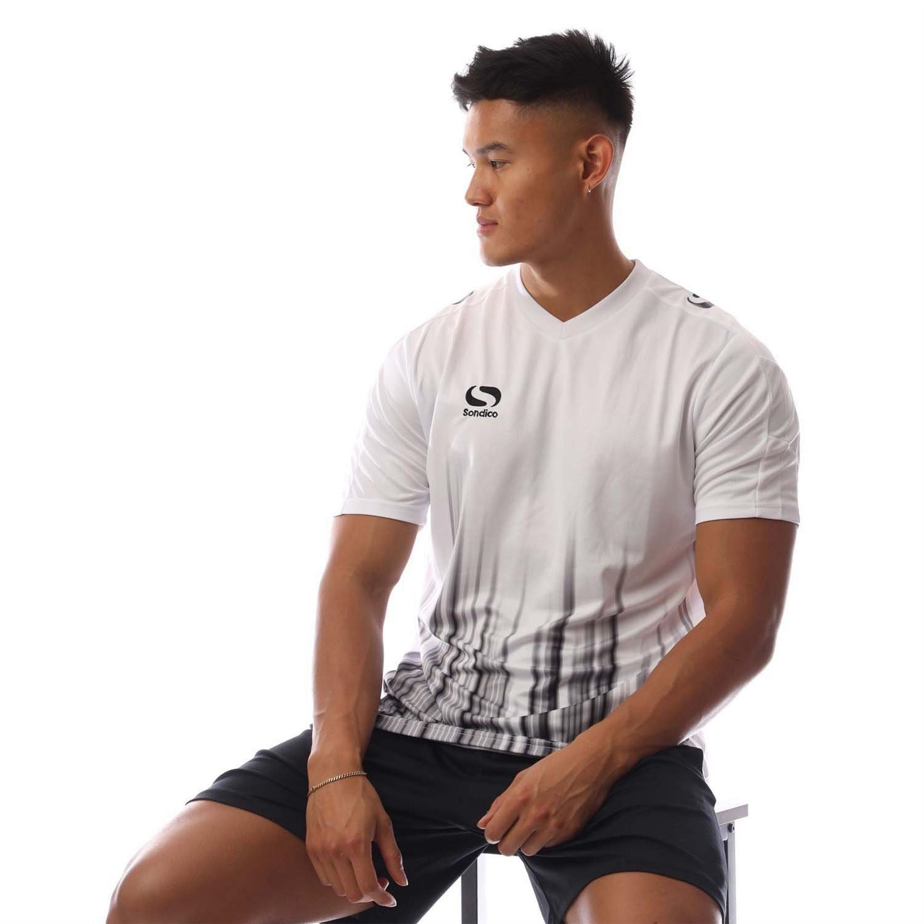 Sondico V-Neck Short Sleeve Jersey T-Shirt