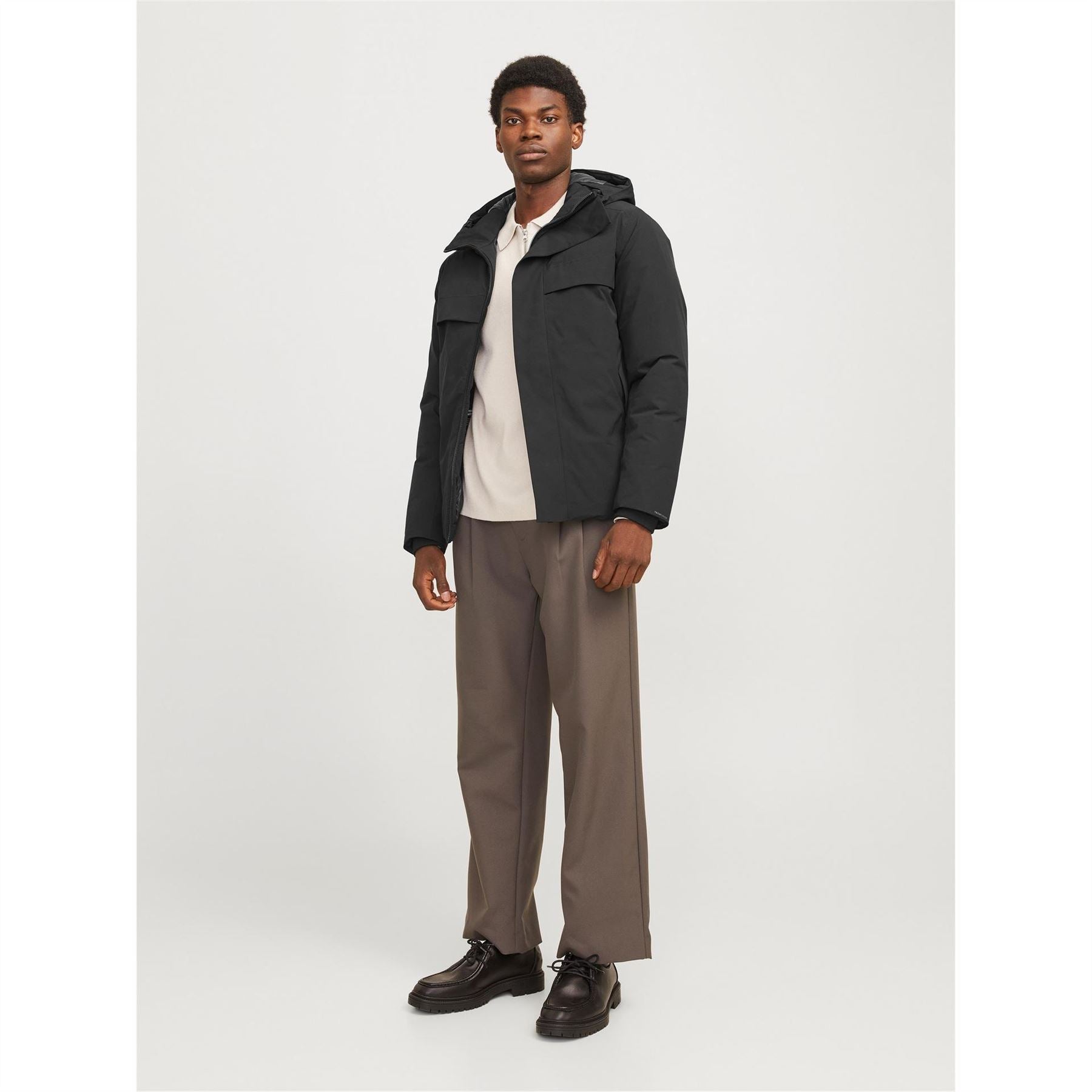 Jack and Jones Wave Hooded Softshell Jacket with Zipped Pocket