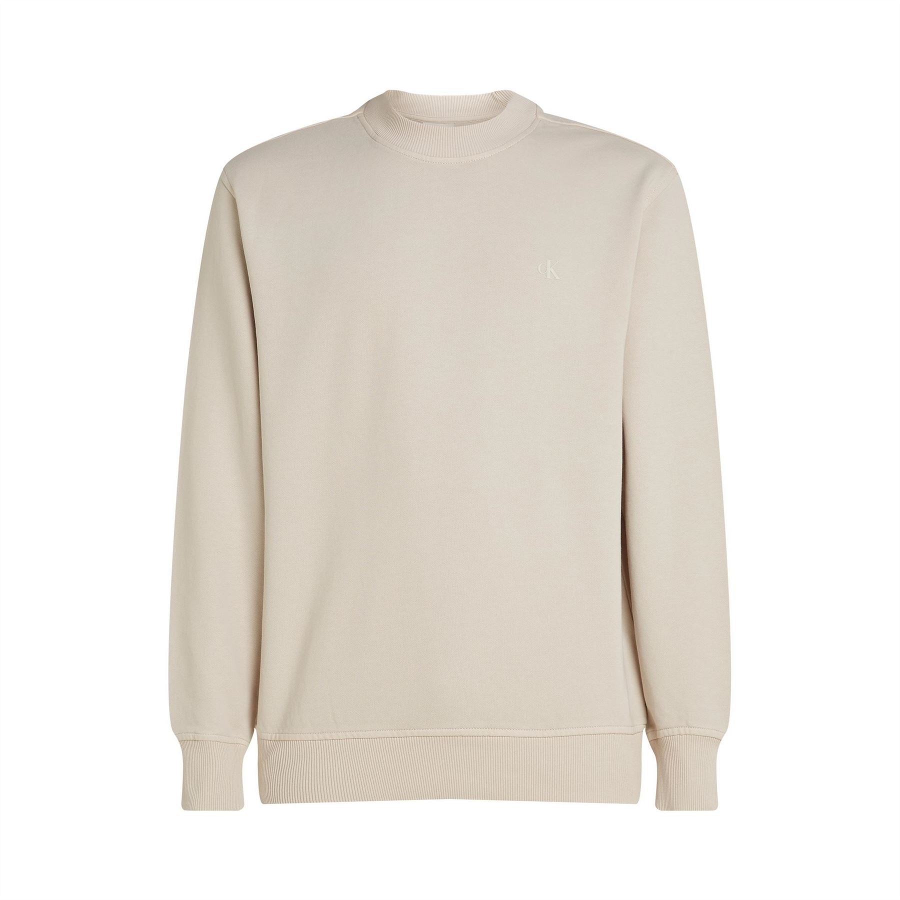 Calvin Klein Jeans Washed Puff Print Crew Sweatshirt