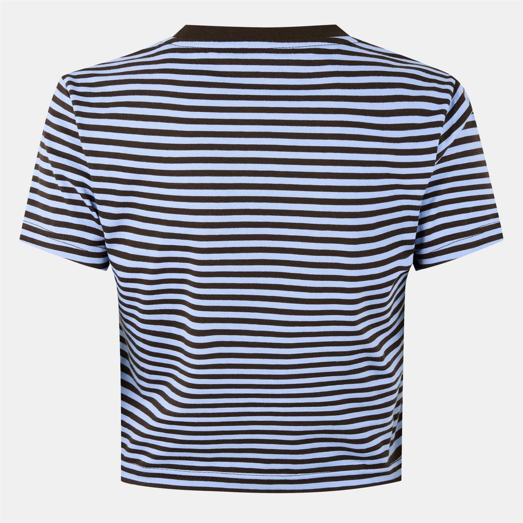 Jack Wills Striped Cropped Crew Neck T-Shirt