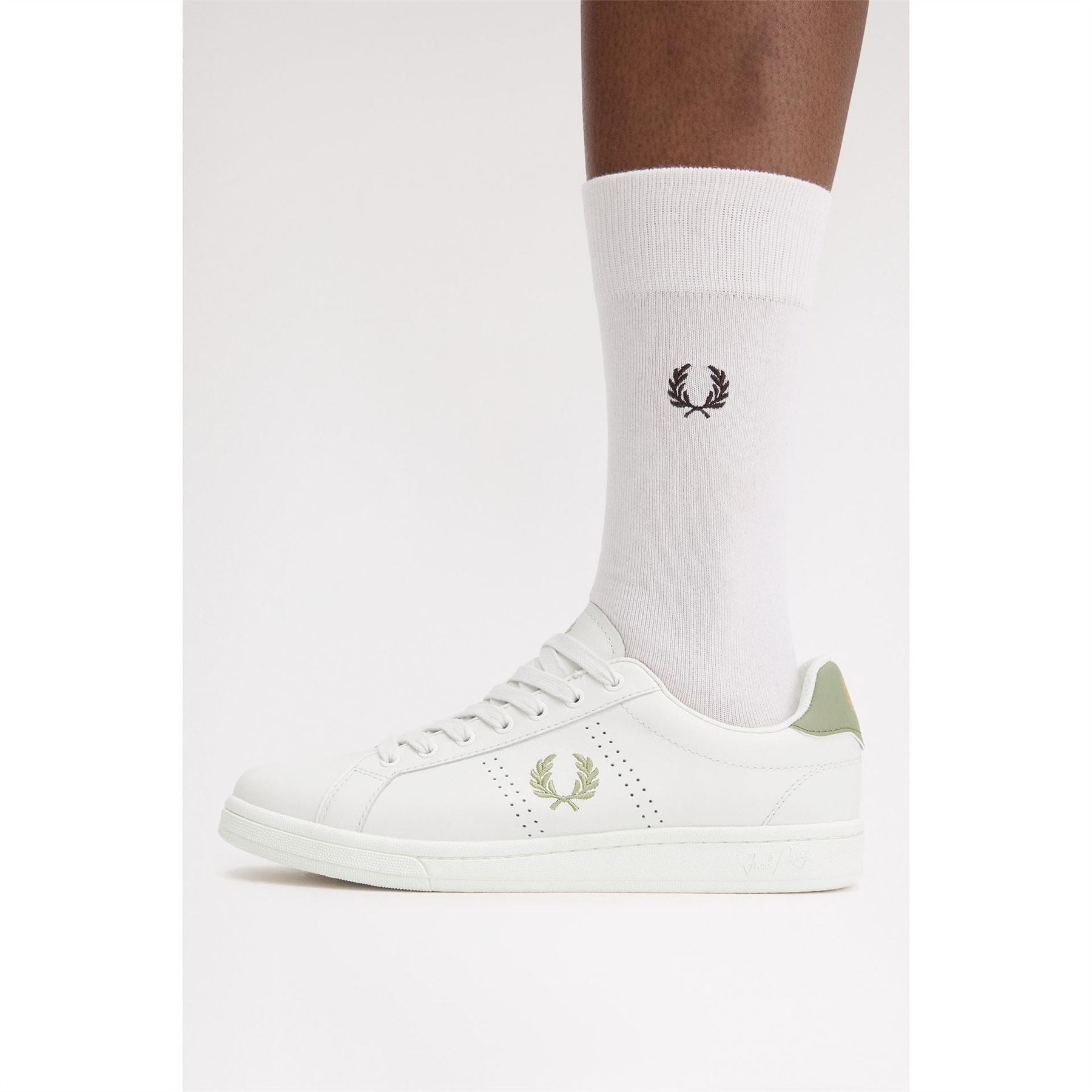 Fred Perry Leather Low Top Trainers