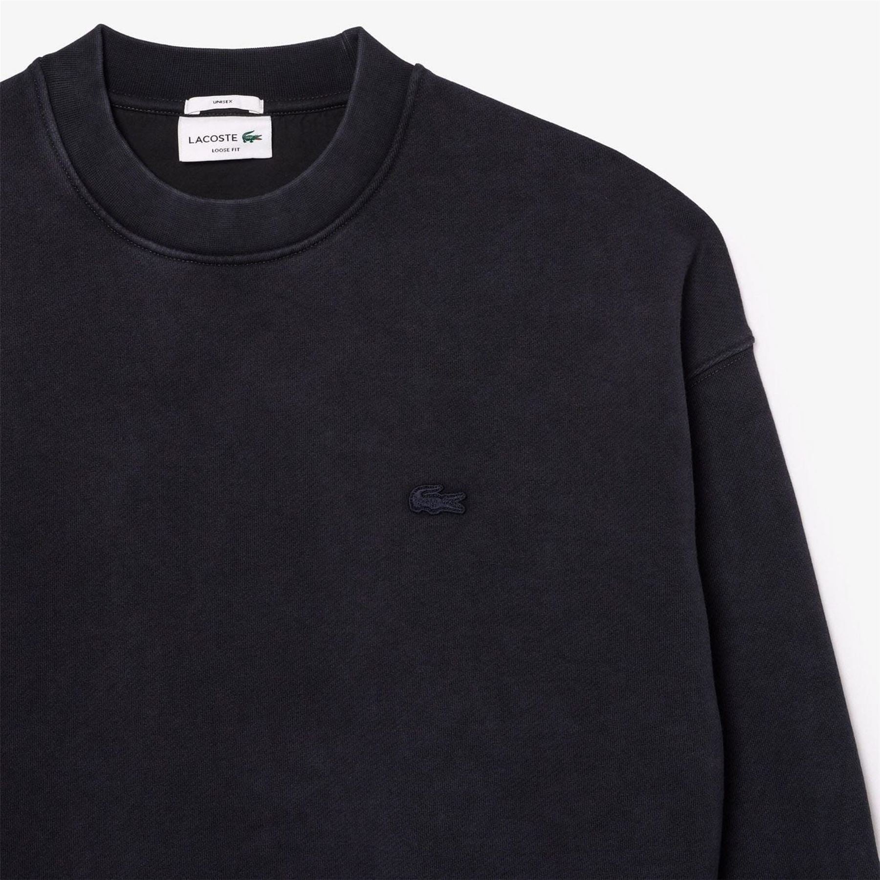 Lacoste Fit Washed Effect Fleece Sweatshirt