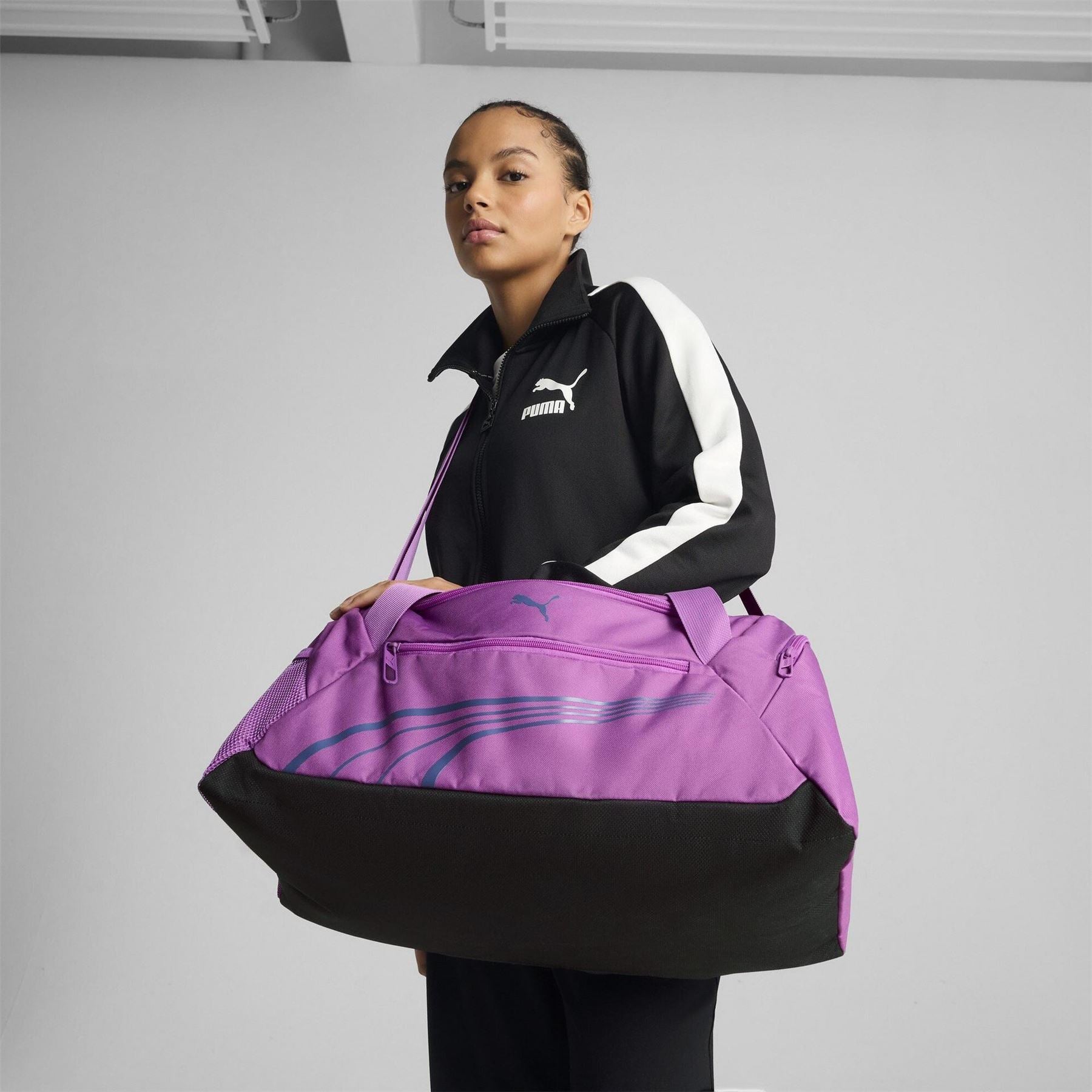 Puma Fund Sport Duffle Bag with Mesh Pocket