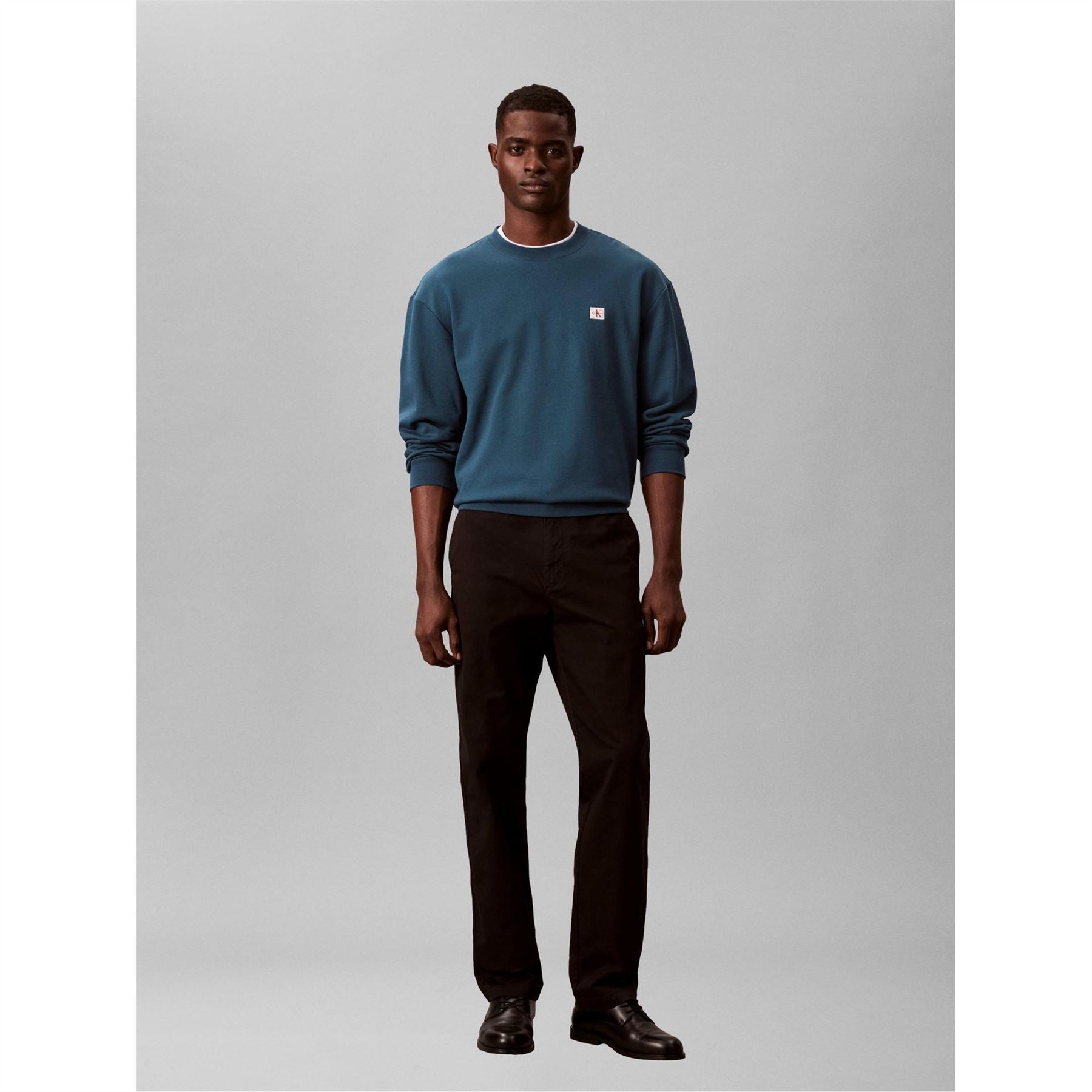 Calvin Klein Jeans Woven Box Crew Sweatshirt