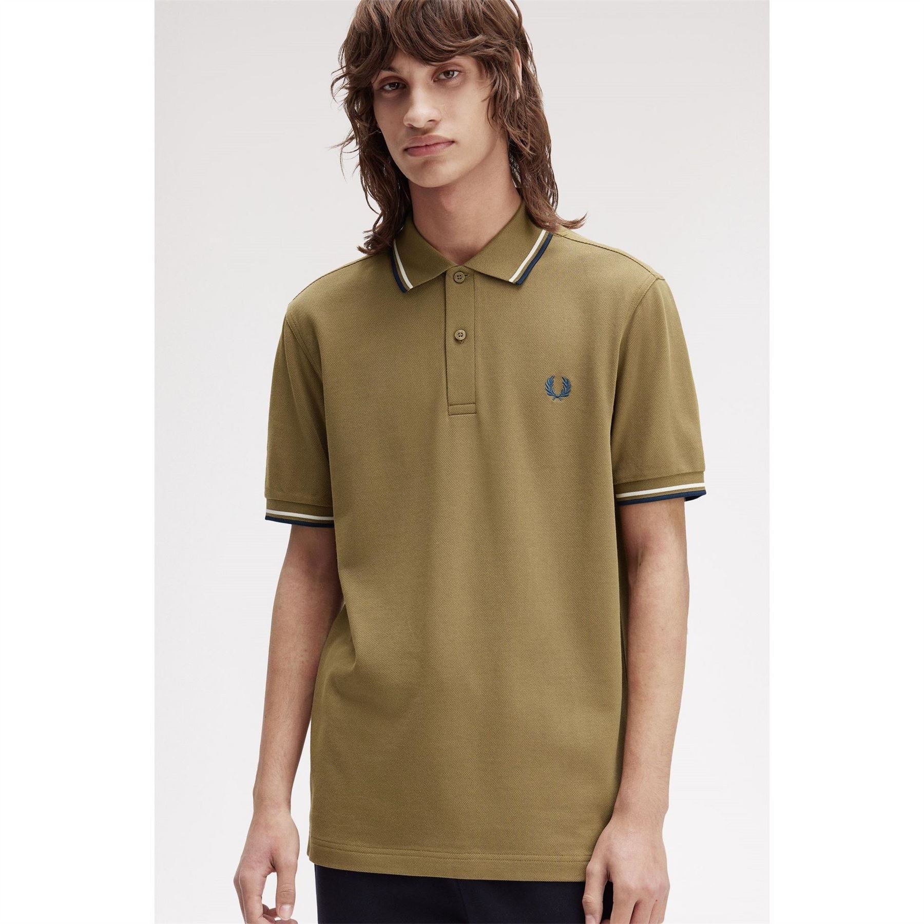 Fred Perry Sleeve Twin Tipped Polo Shirt