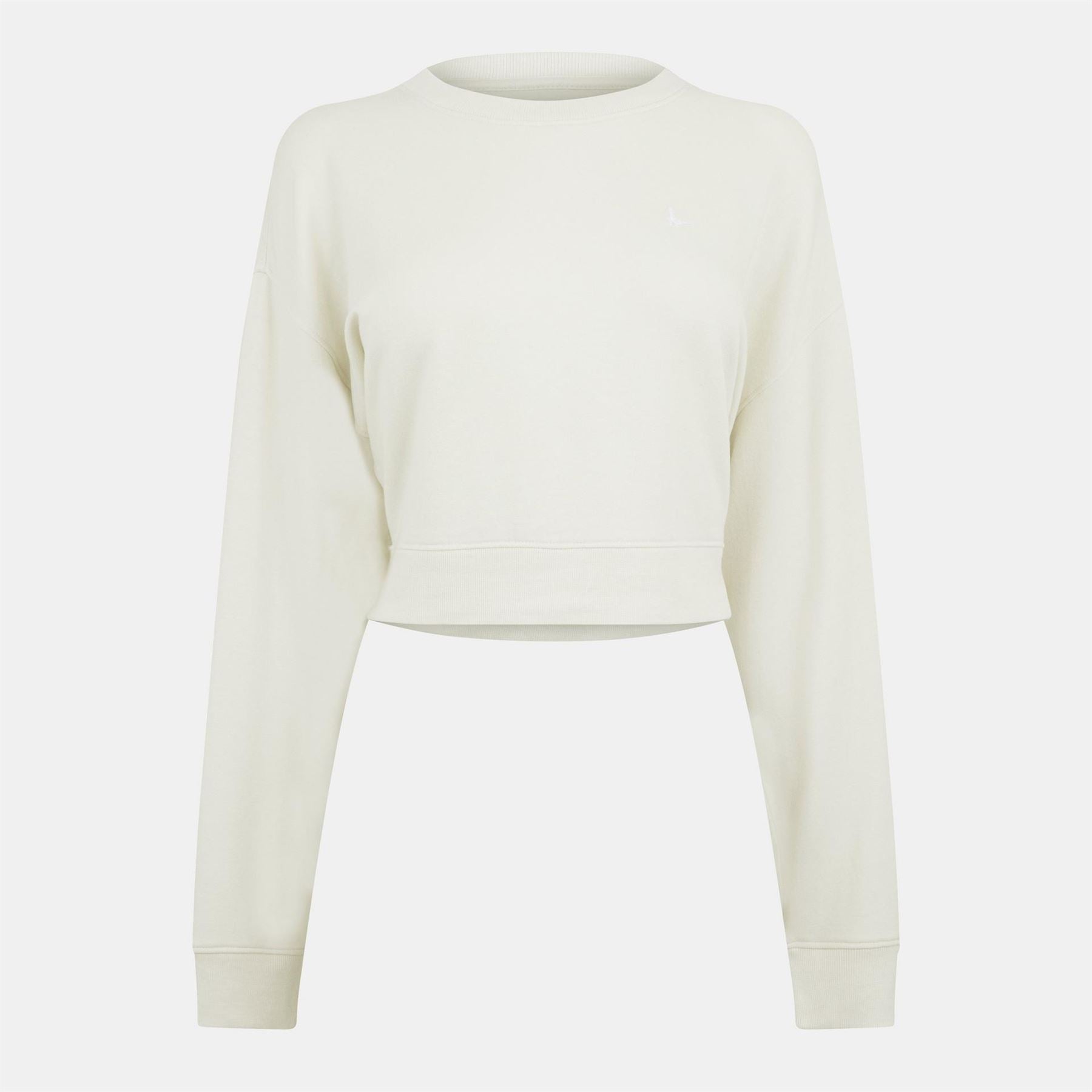 Jack Wills Cropped Crew Modal Sweatshirt