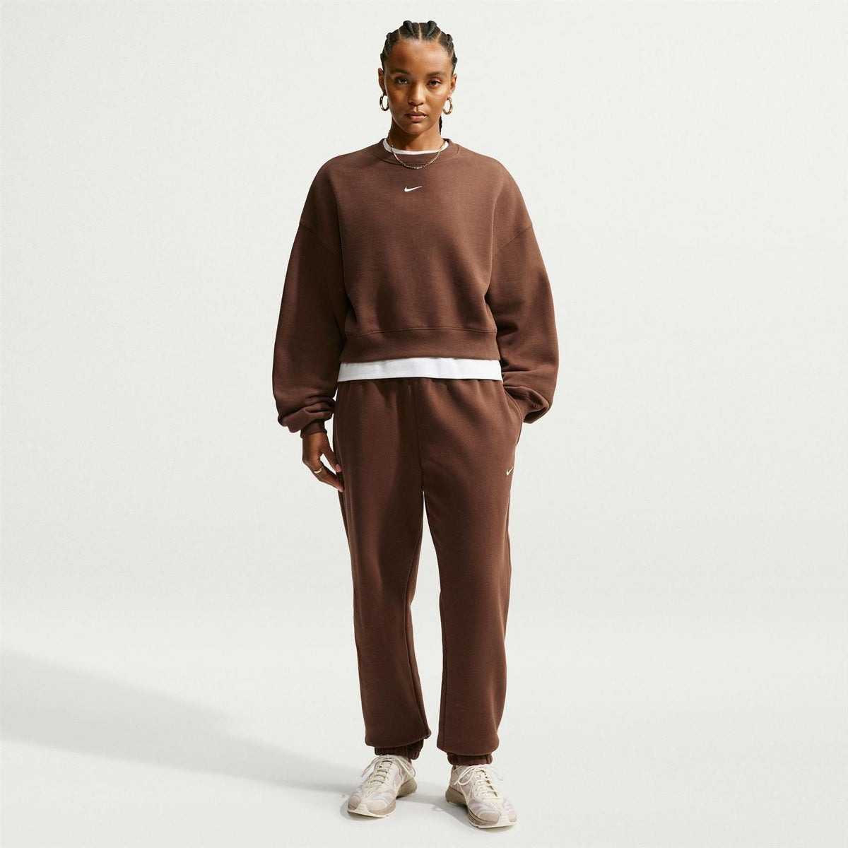 Nike Womens Sportswear Phoenix Fleece Over Oversized Crewneck Sweatshirt