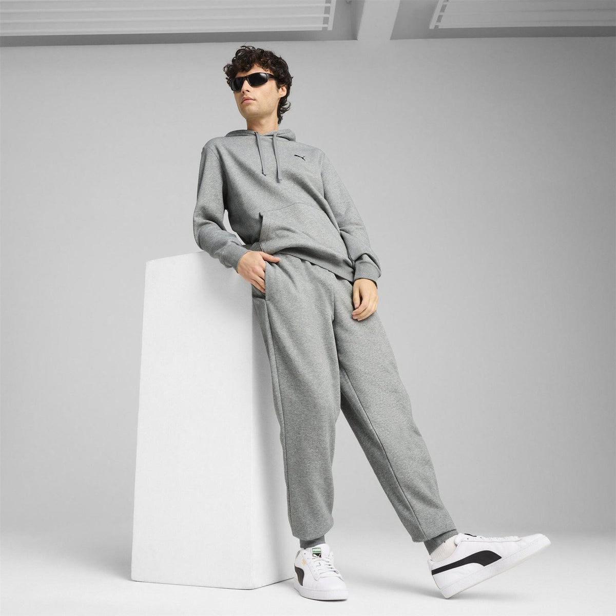 Puma Logo Cuffed Joggers