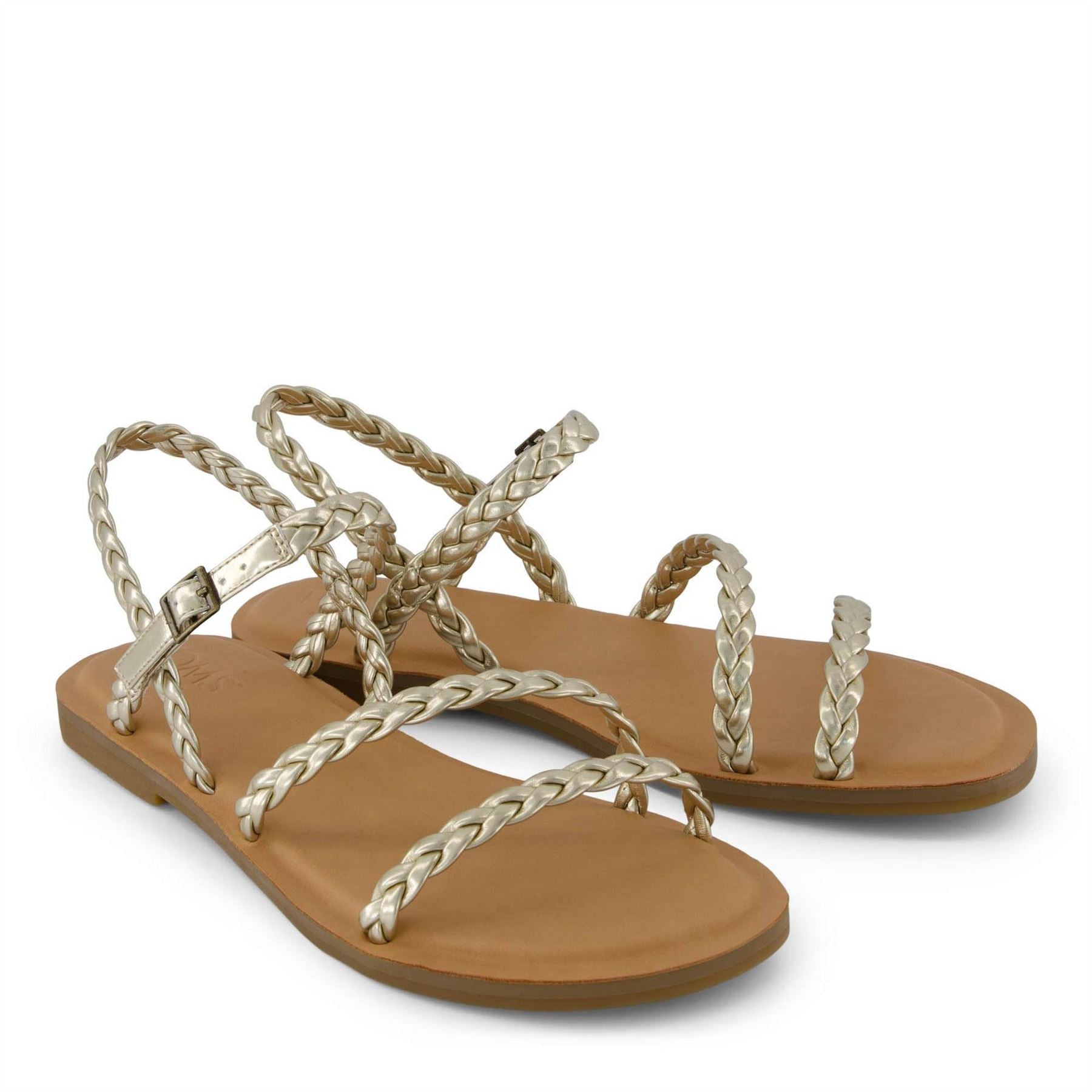 Toms Kira Gladiator Sandals Open Toe Flats