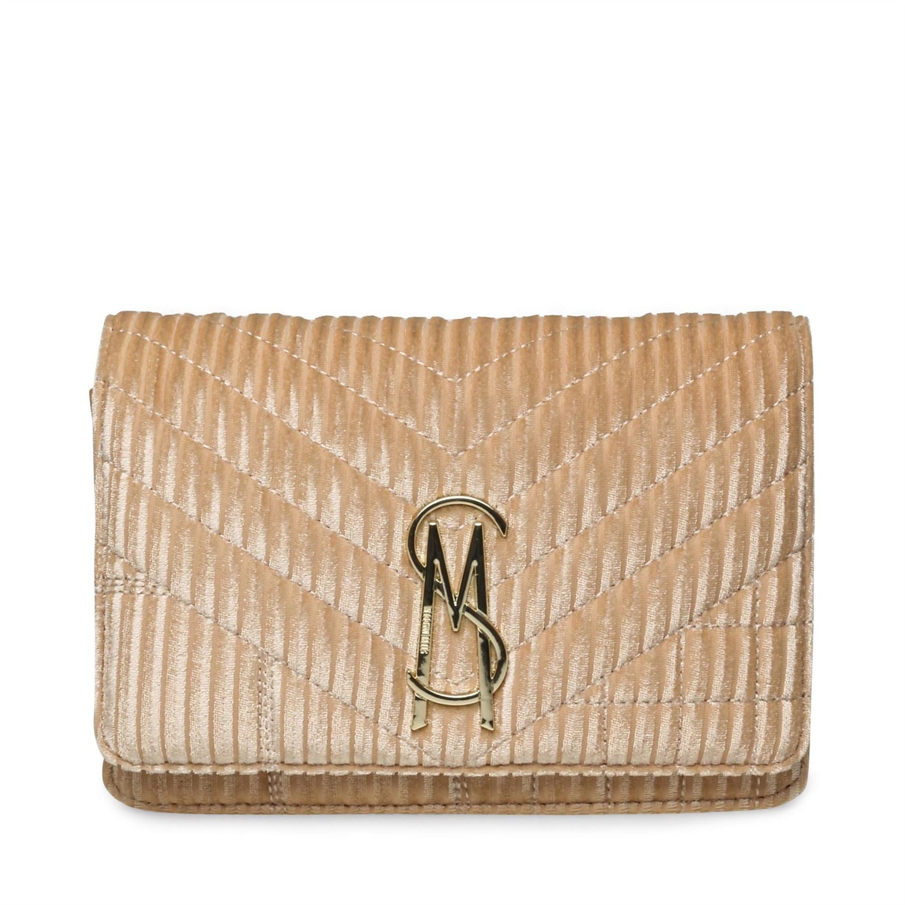 Steve Madden Striped Textured Cross Body Bag with Chain Strap