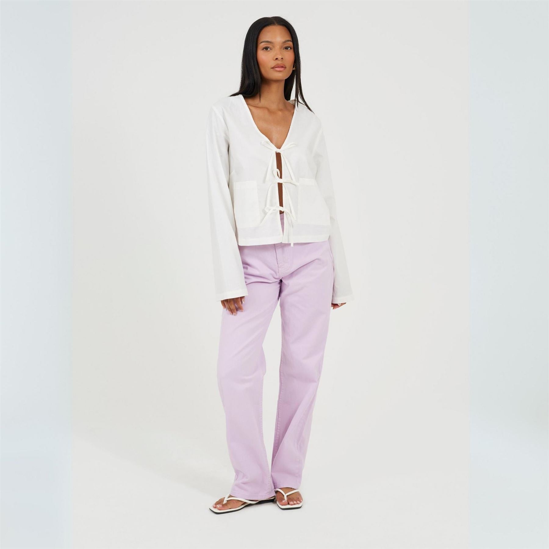 Brave Soul Para High Rise Straight Leg Jeans