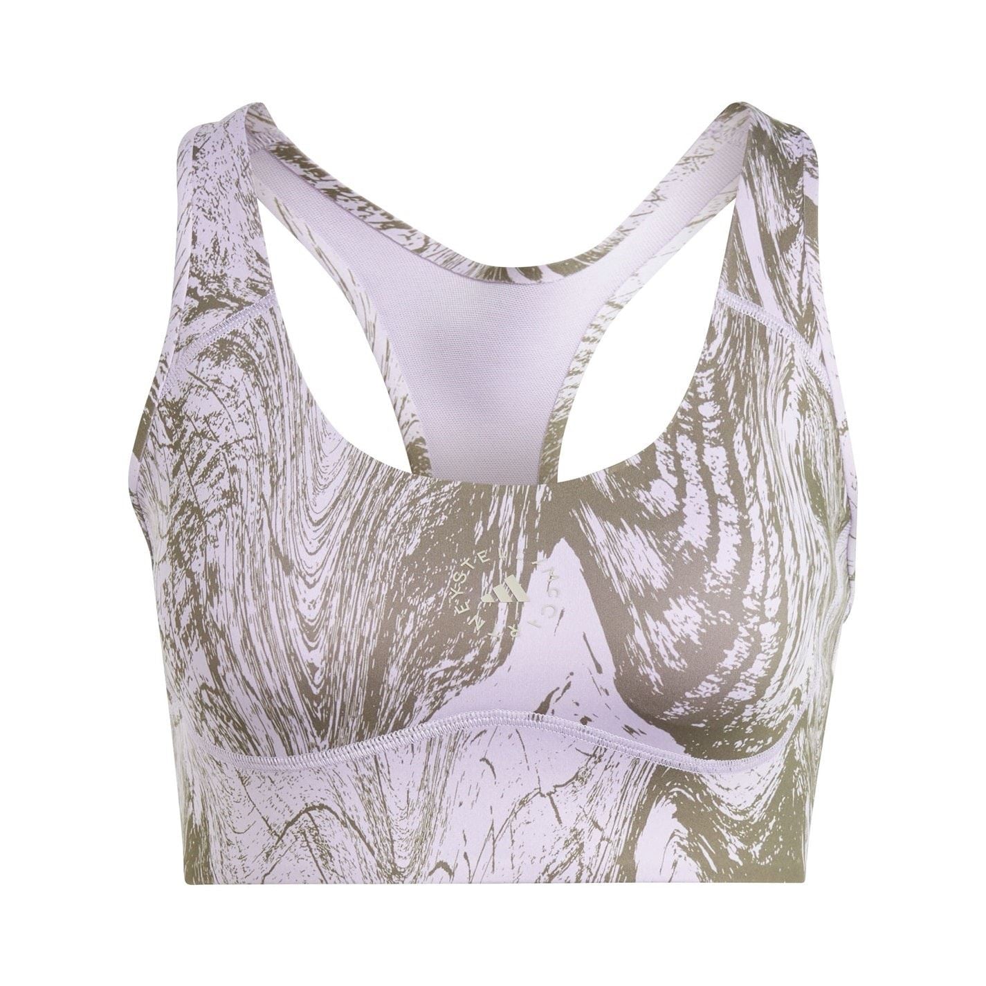 adidas Marble Print Cropped Sports Bra