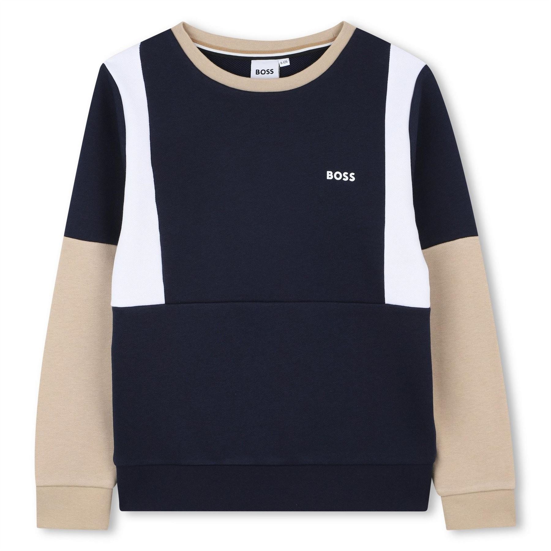 Boss Colour Block Sweatshirt, Design Sweatshirt