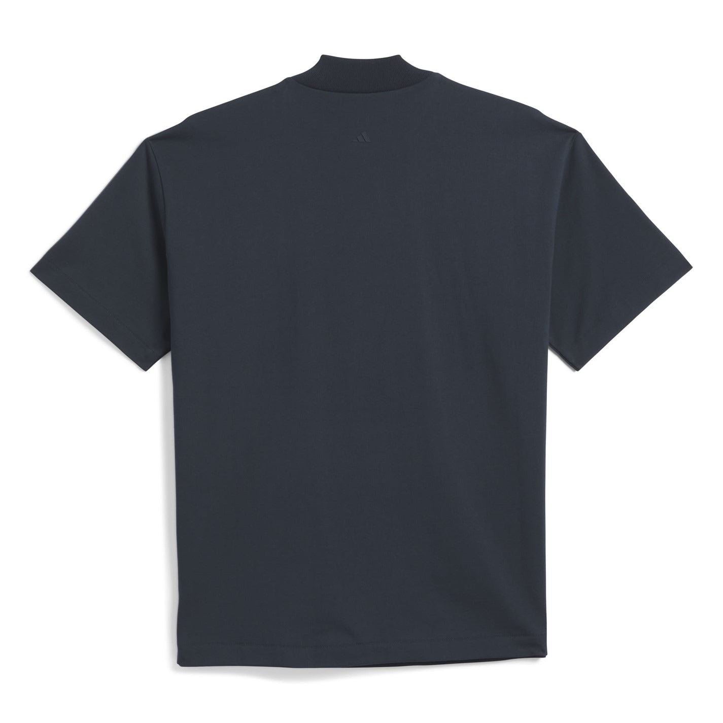 adidas Relaxed Fit Lettering Mock Neck T-Shirt