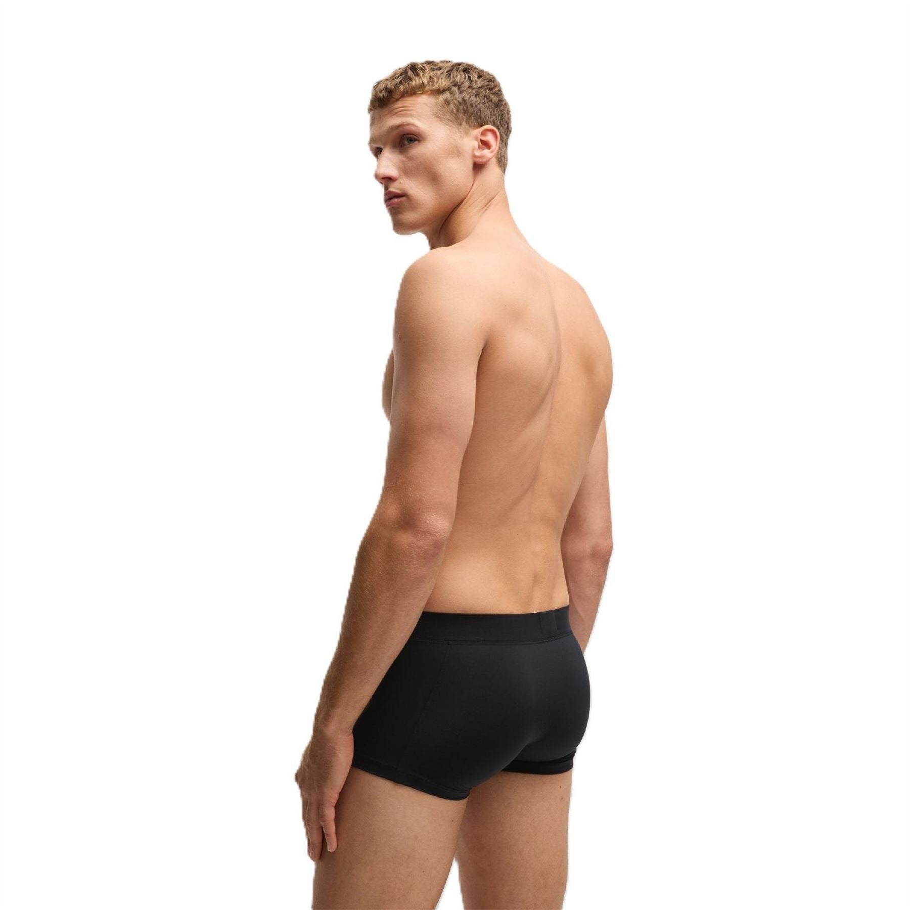 Boss Solid Patterned Energy Trunck with Waistband Logo