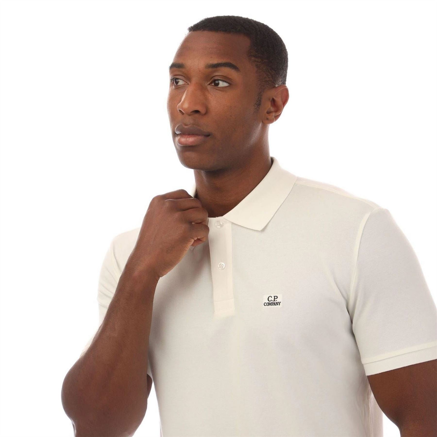 CP Company Piquet Logo Polo Shirt