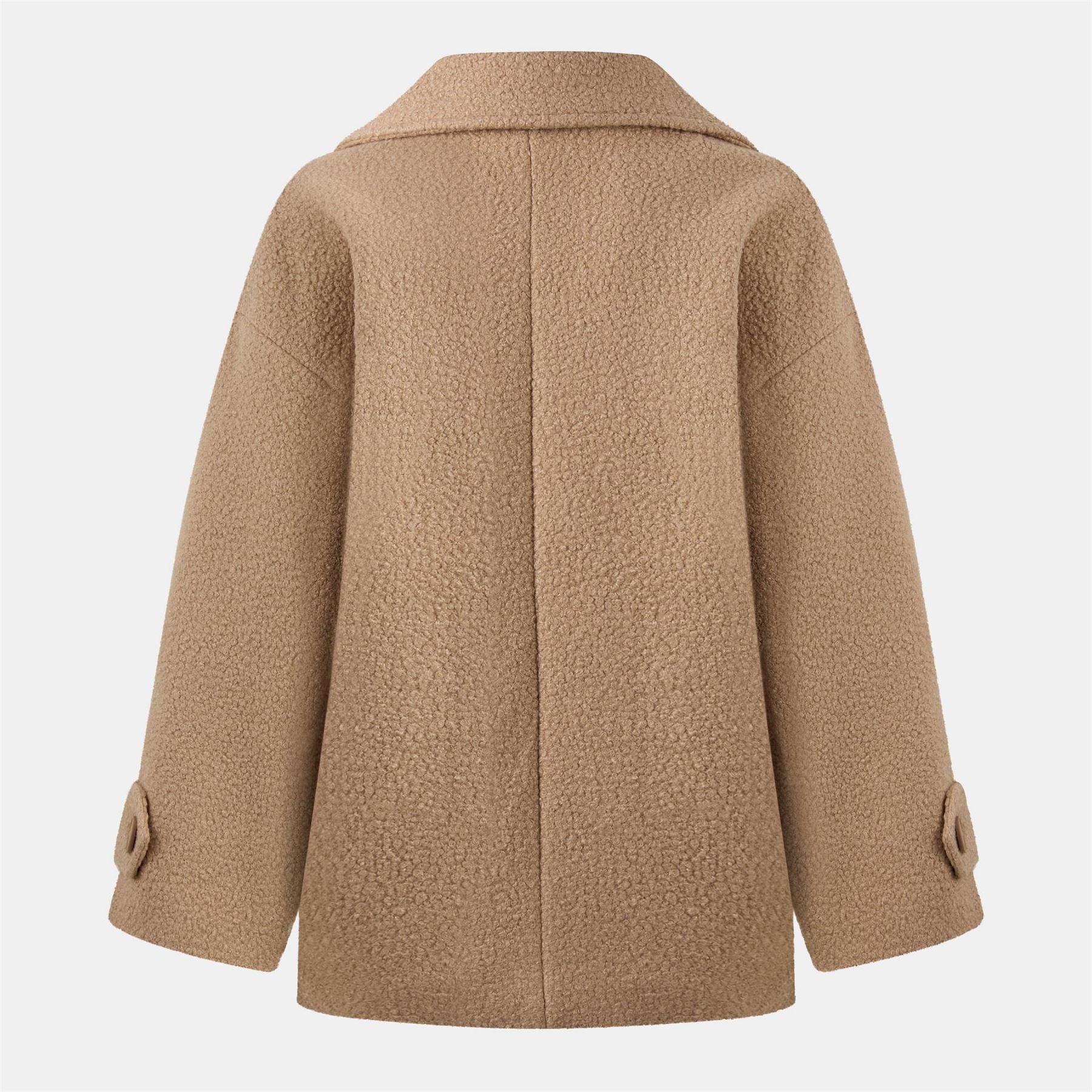 Nobodys Child Borg Lamb Skin Oversize Fit Peacoat