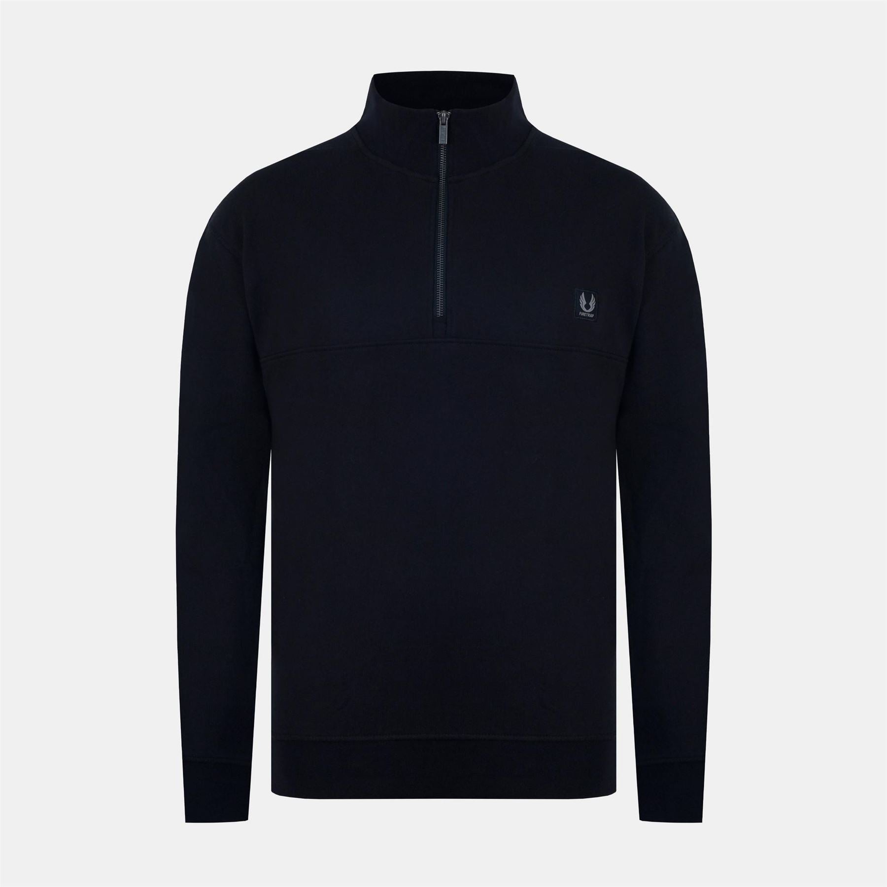 Firetrap Funnel Neck Zip Long Sleeve Sweatshirt