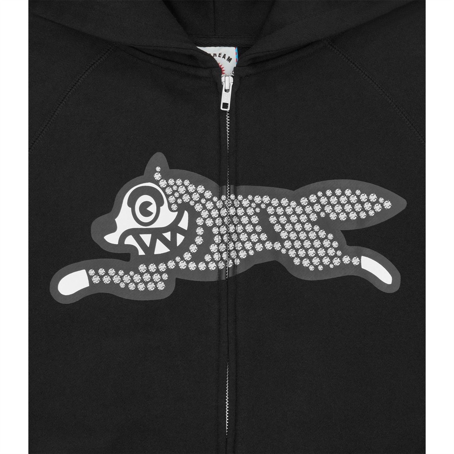 ICECREAM Glitter Dog Hooded Zip Hoodie