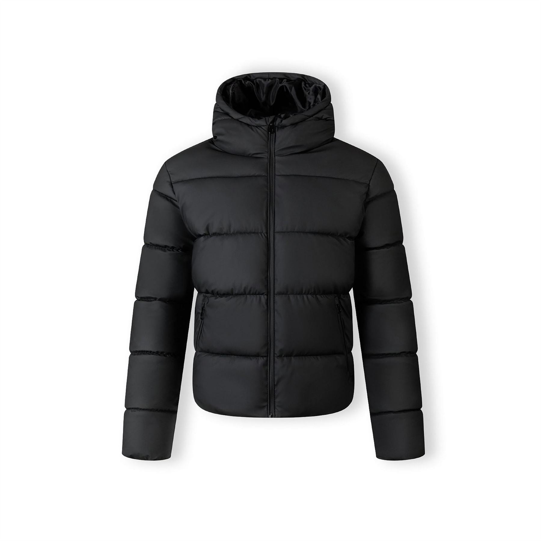 Minoti Men Pu Jacket Zip Pockets Black