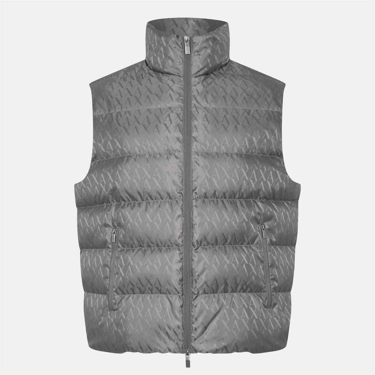 Armani Exchange Exchange All Over Logo Zip Pocket Gilet