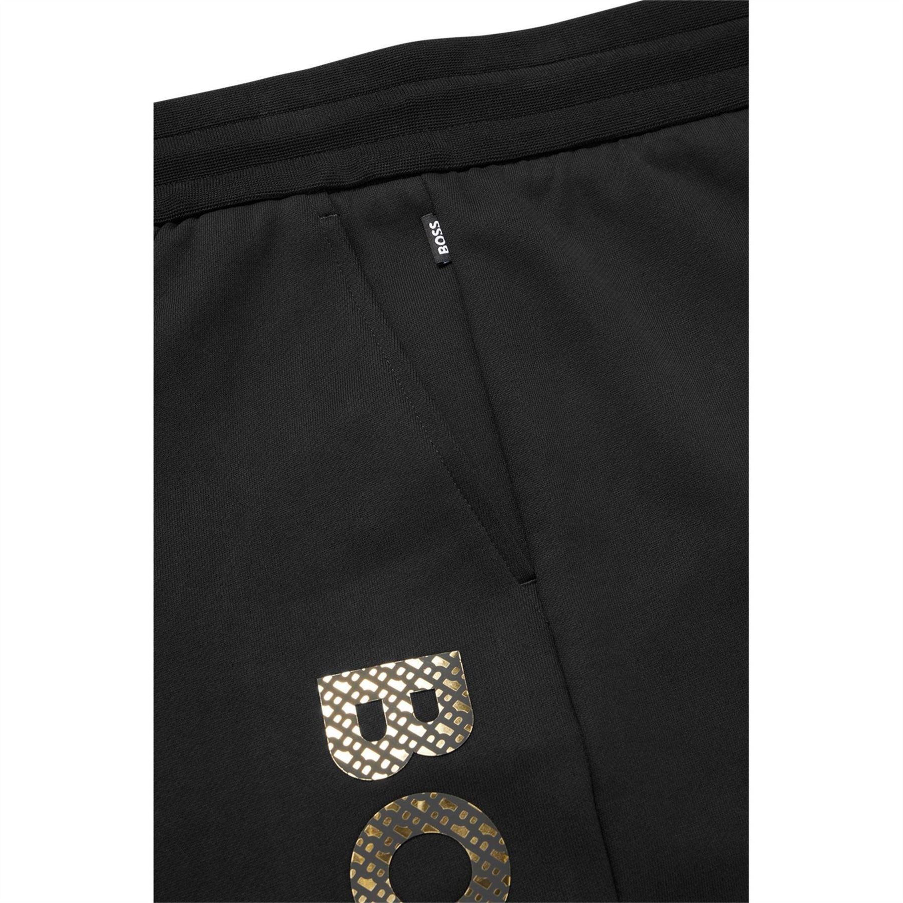 Boss Lamont Solid Patterned Slim Joggers