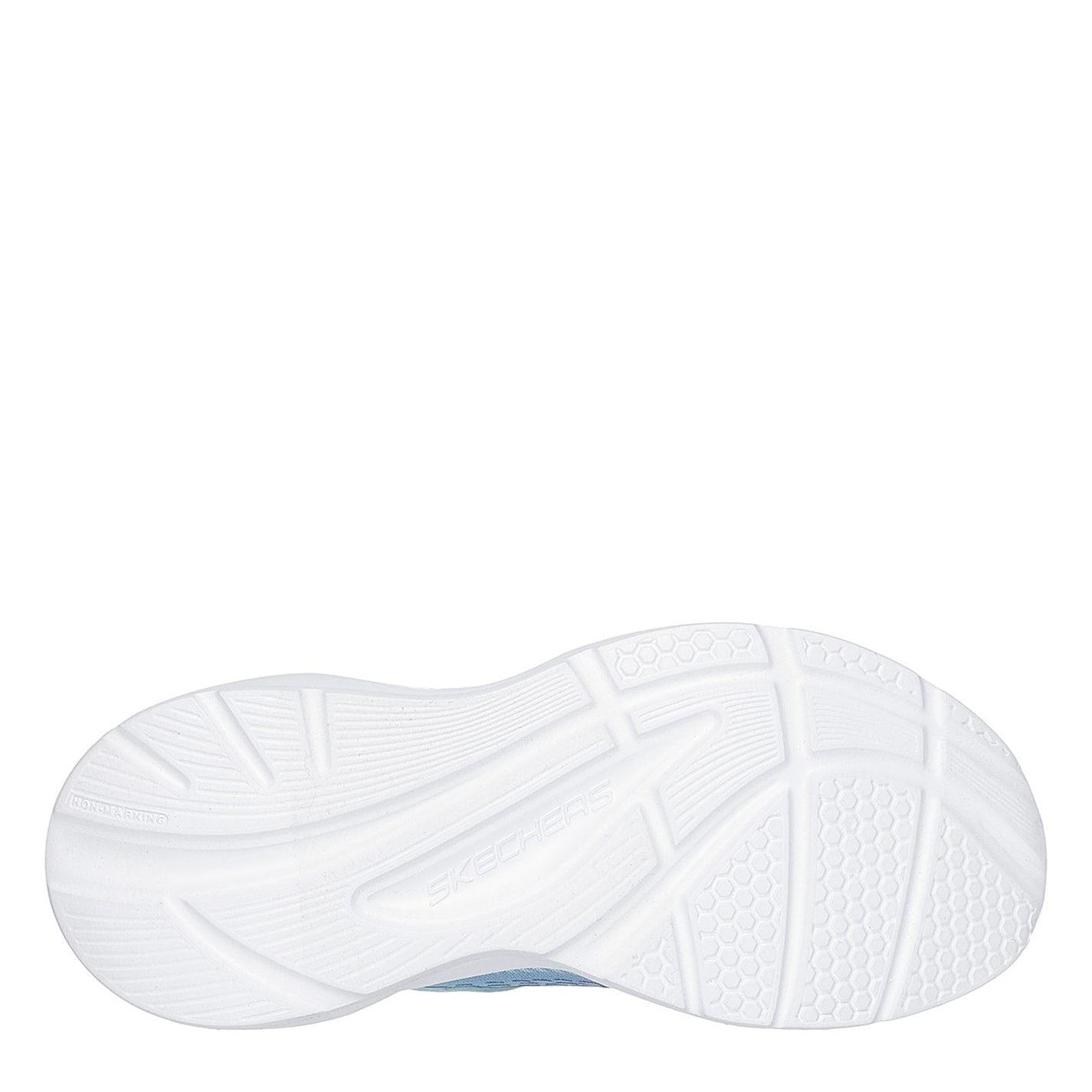 Skechers Sparkle Mesh Print Low Top Sneakers with Bungee Straps