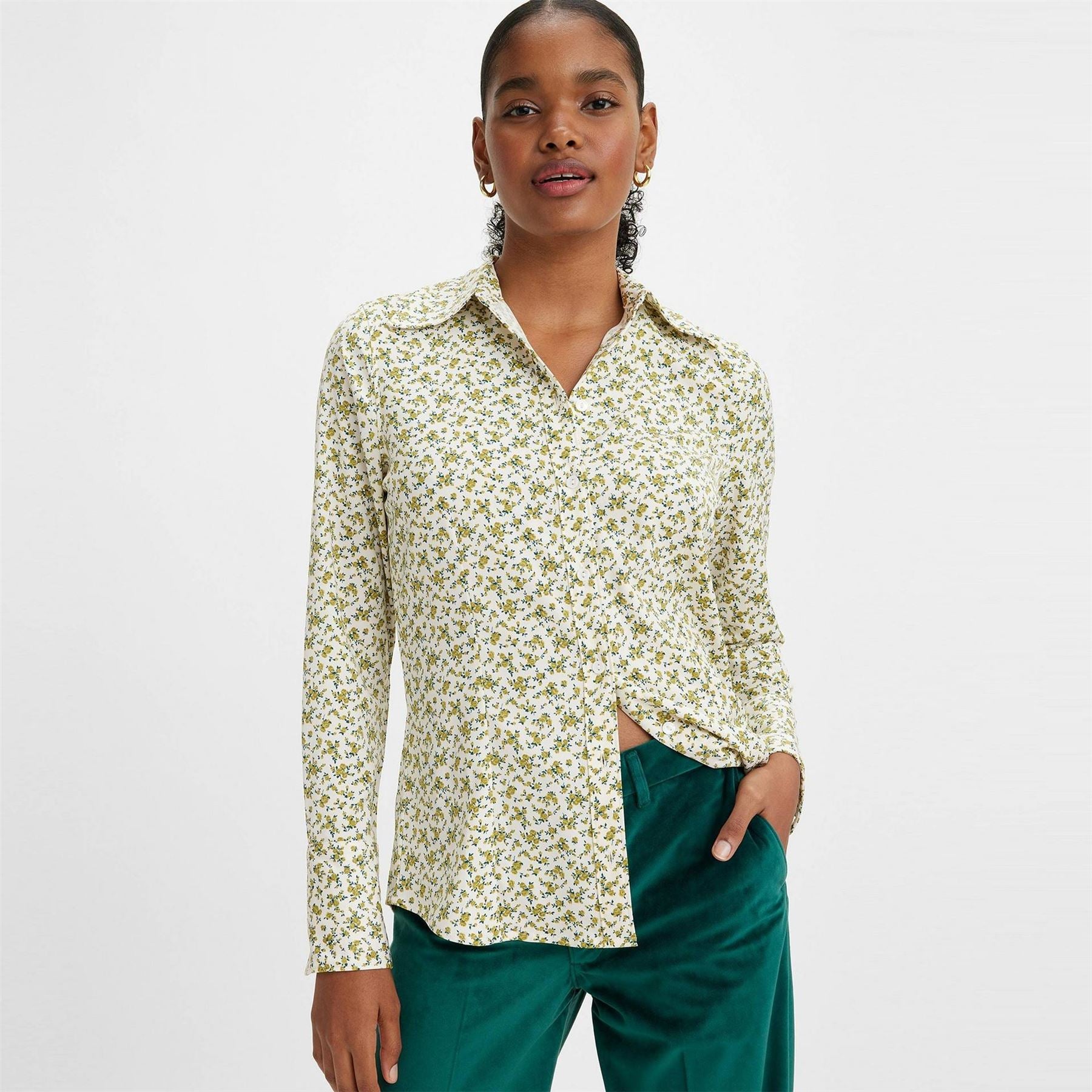 Levis Maeve Elodie Floral Long Sleeve Blouse