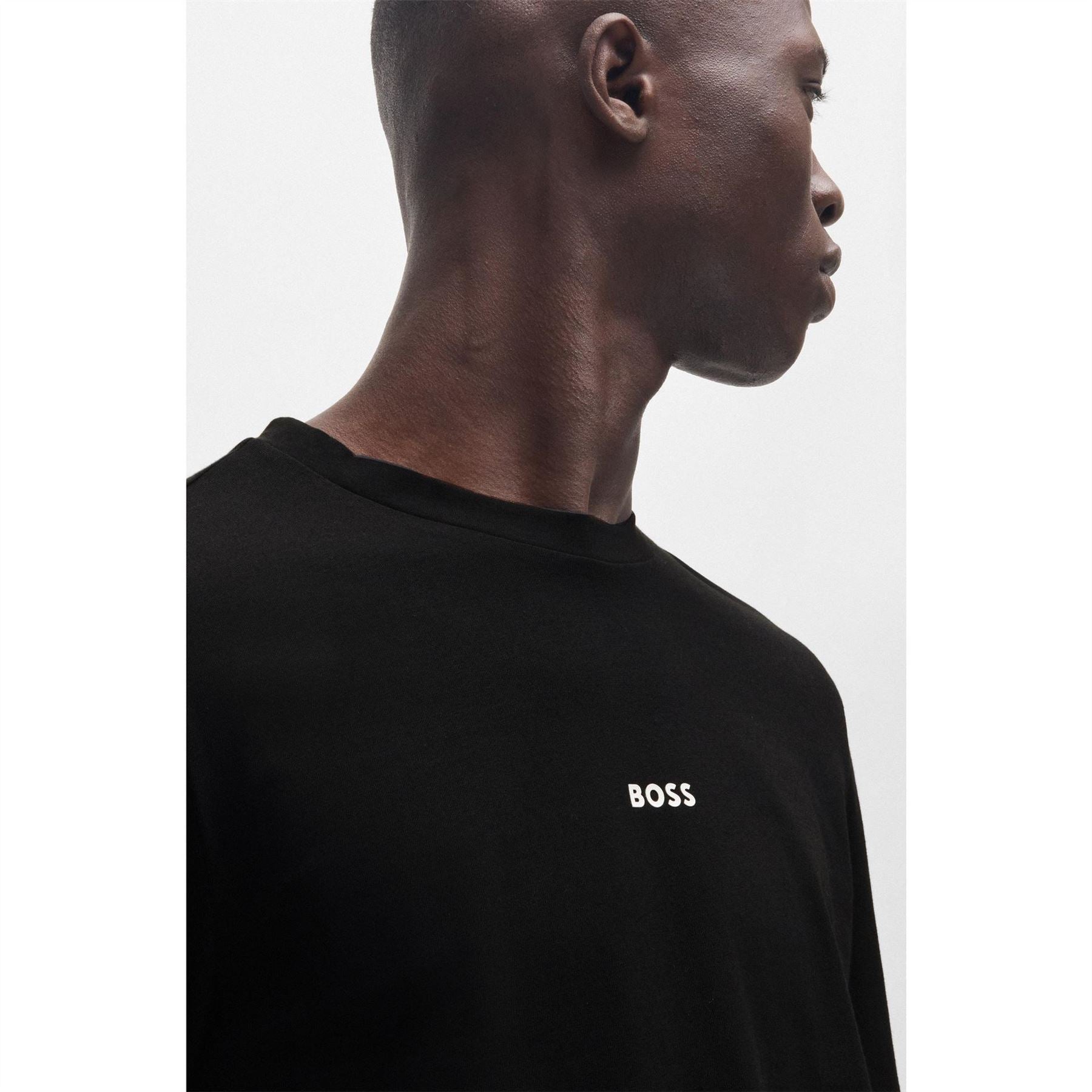 Boss Tchark  Orange Cotton Long Sleeve T-Shirt