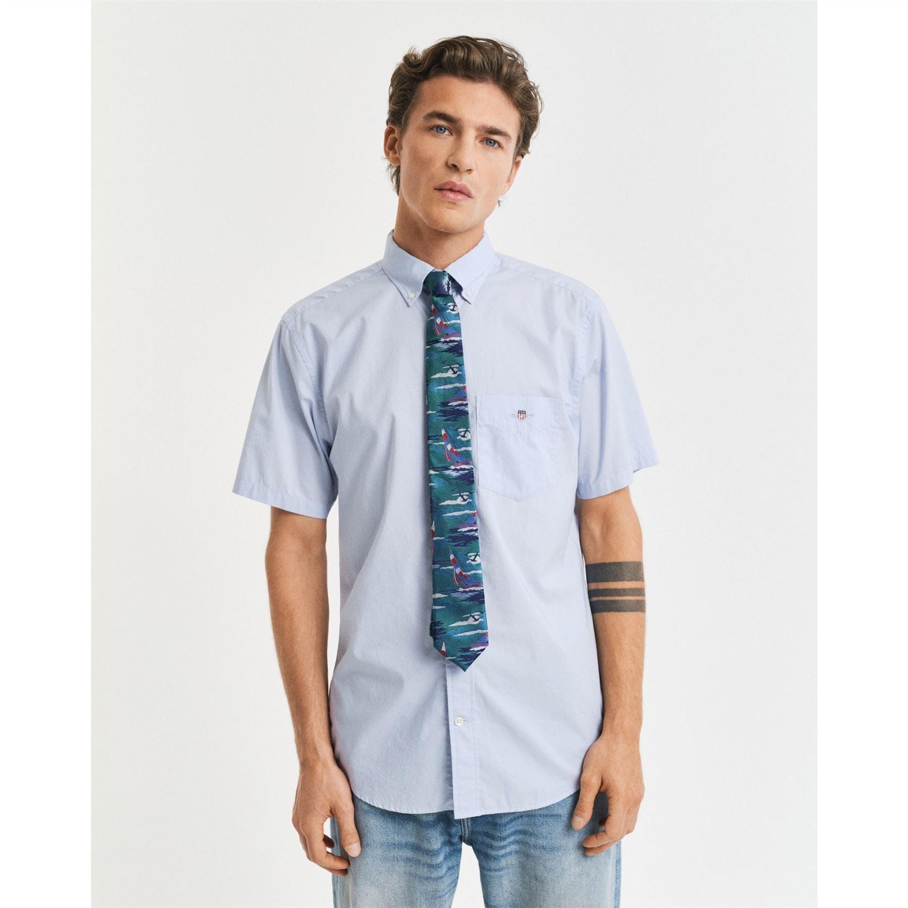 Gant Fit Classic Poplin Short Sleeve Shirt