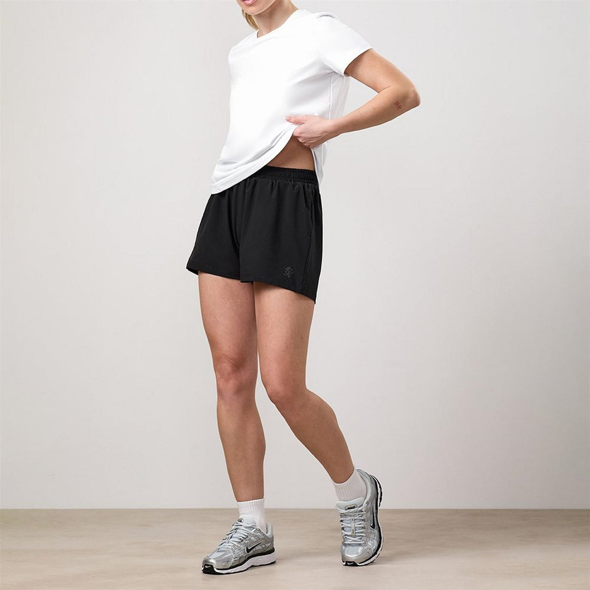 Gym King King Victory Solid Bermuda Shorts with Elasticated Waistband