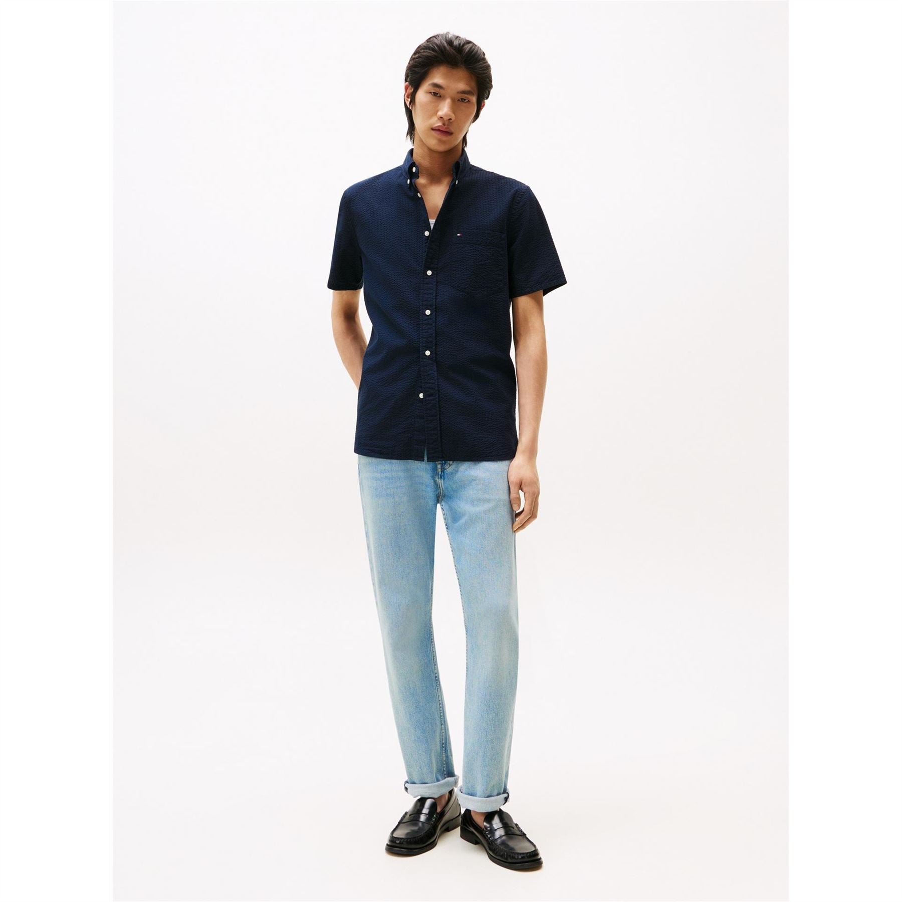 Tommy Hilfiger Solid Ss Rf Shirt