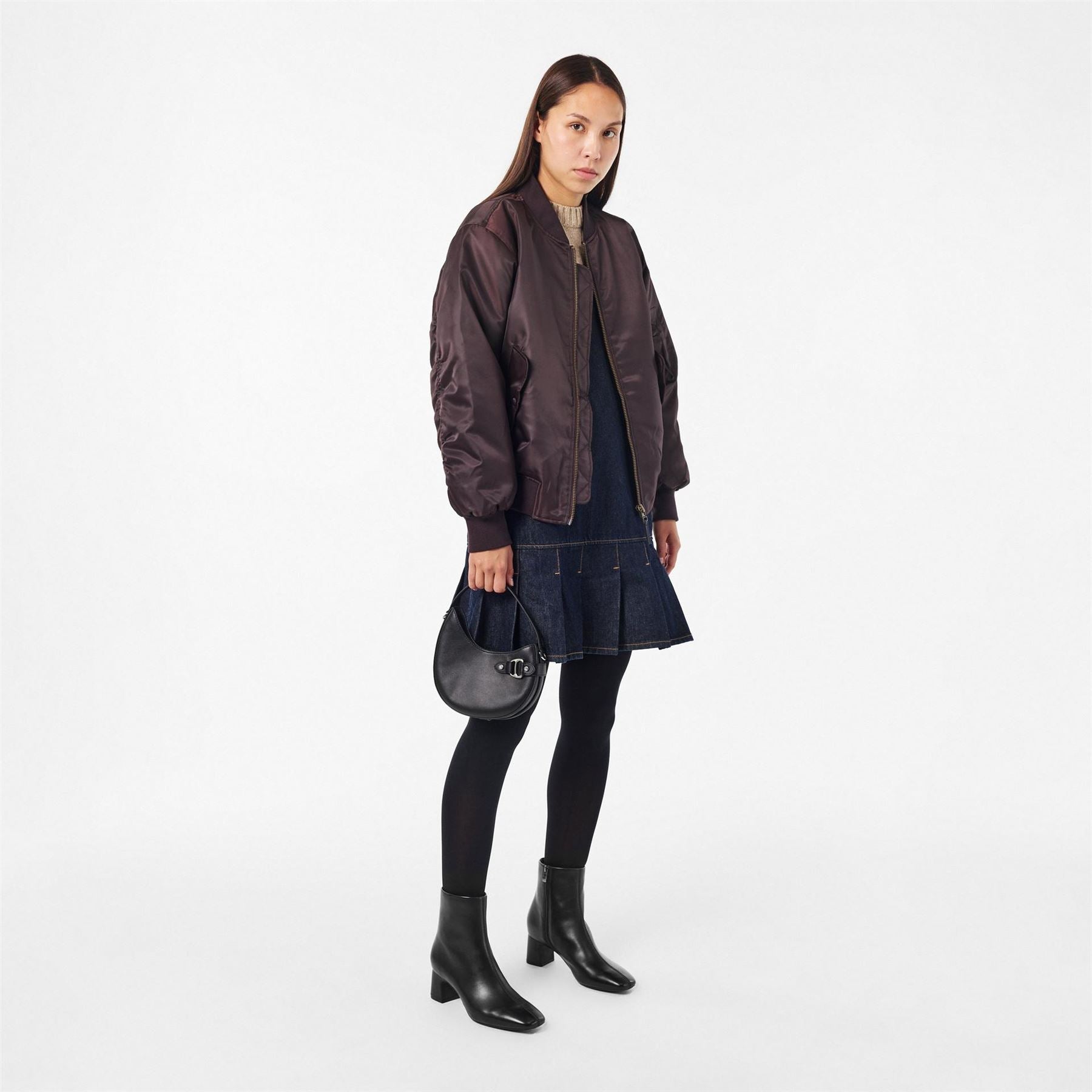 Clarks Fernie Zipped Ankle Heeled Boots