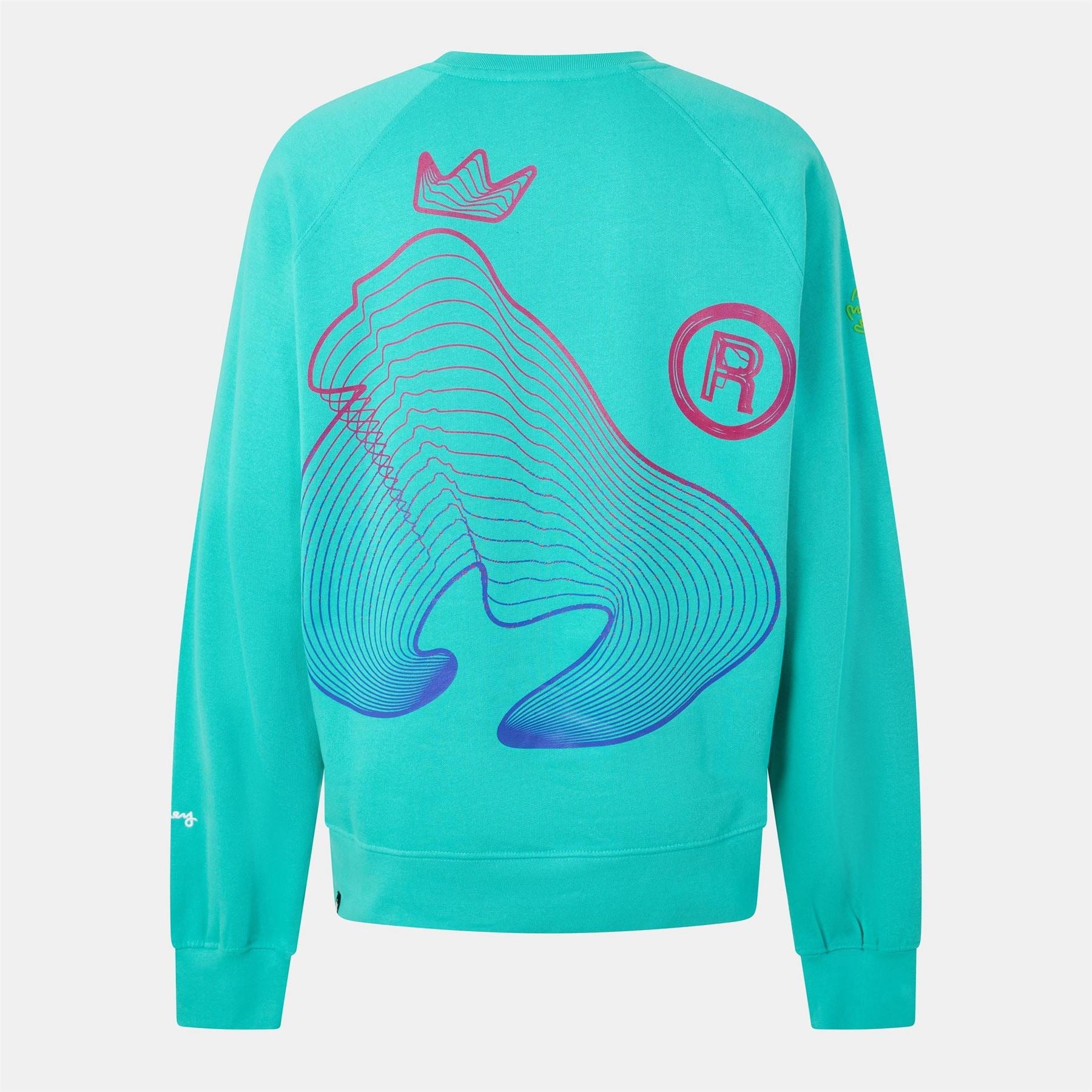 Money Flow Lettering Raglan Sleeve Sweatshirt