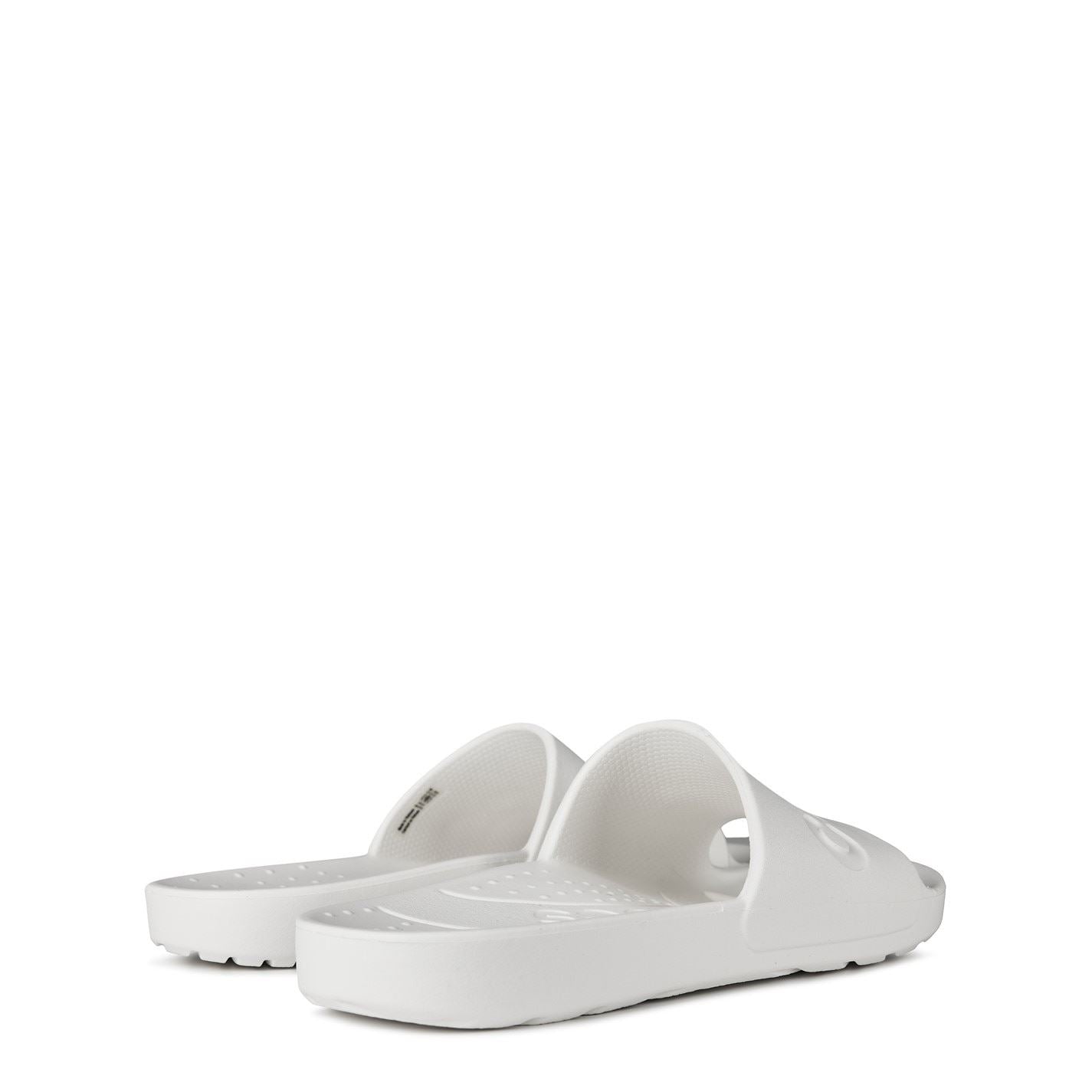 Crocs Logo Print Open Toe Flat Heel Slides