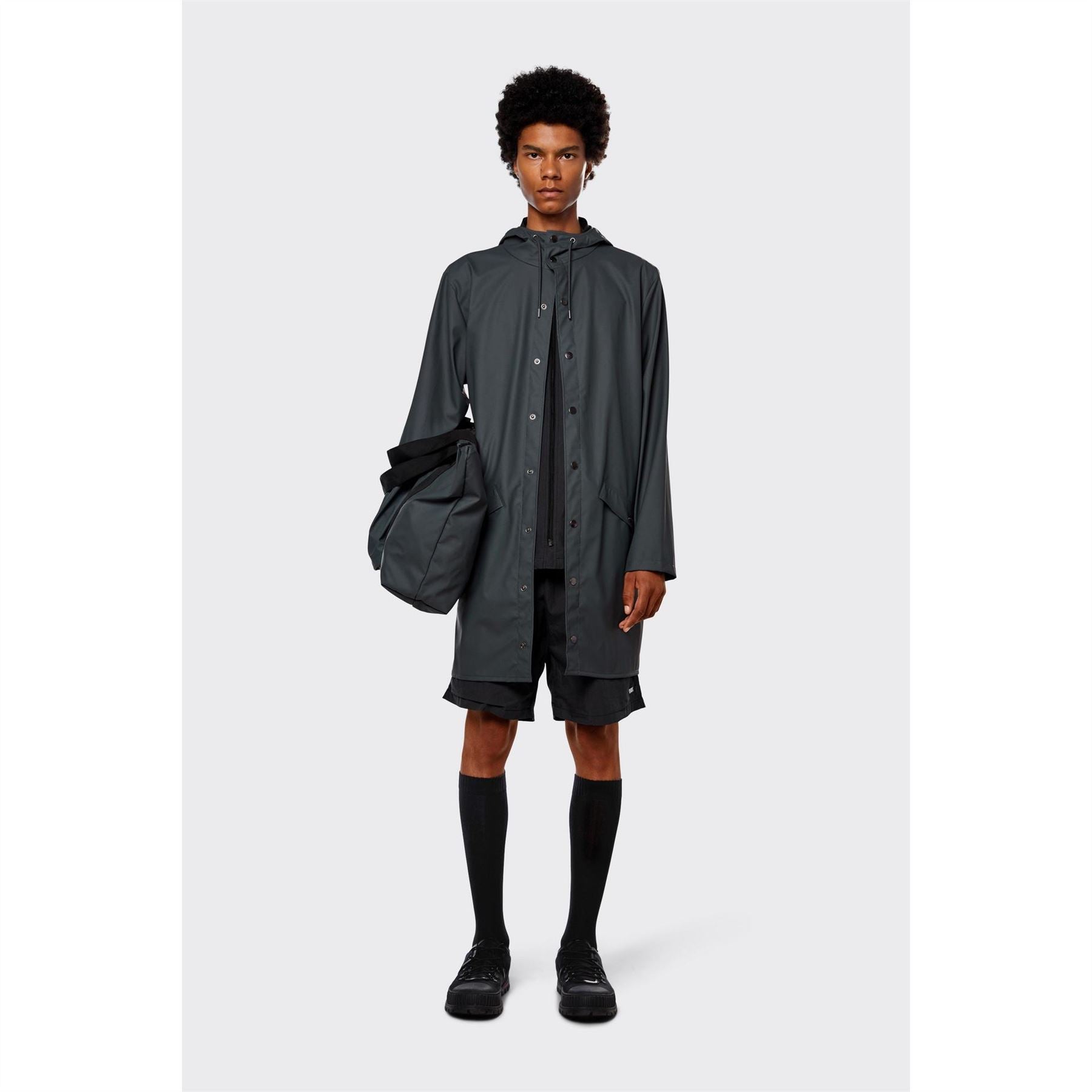 Rains Adults Waterproof Hooded Long Sleeve Rain Anorak
