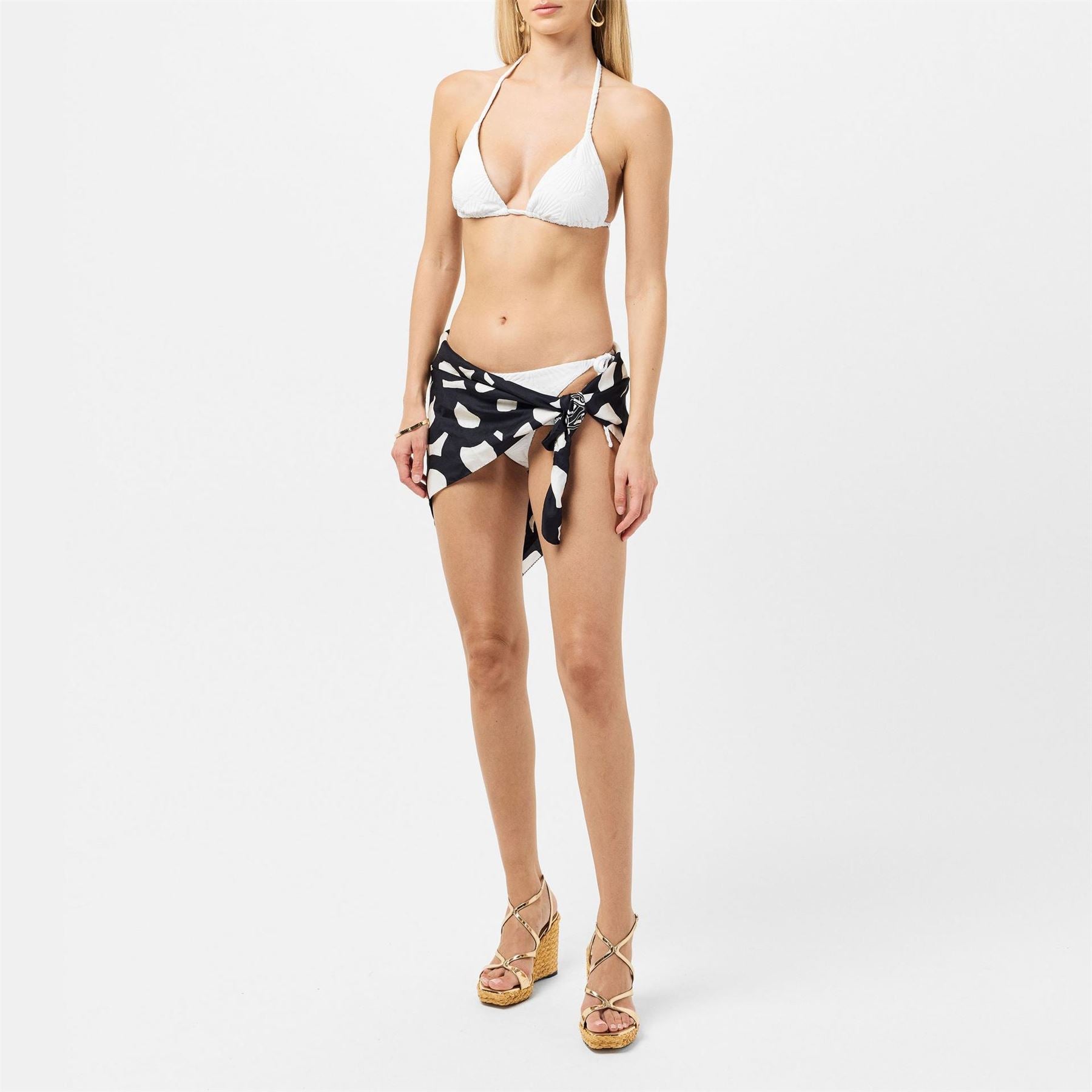Chelsea Peers Twist Triangle Bikini Top with Tie Closure