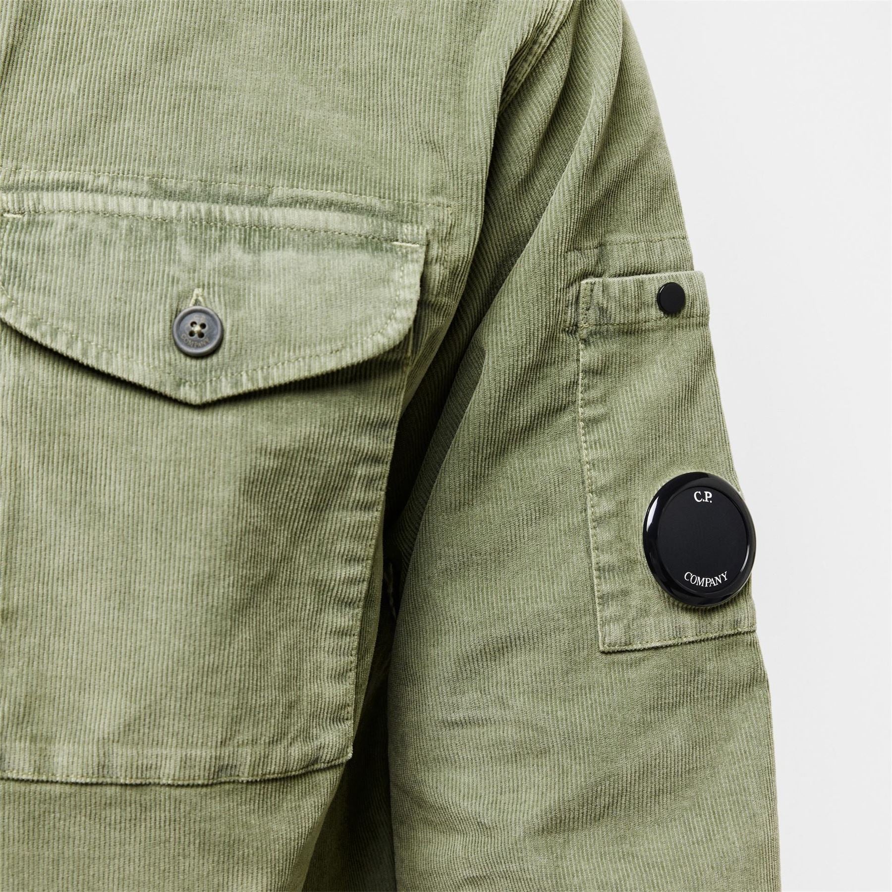 CP Company Lens Single Pocket Long Sleeve Corduroy Shirt
