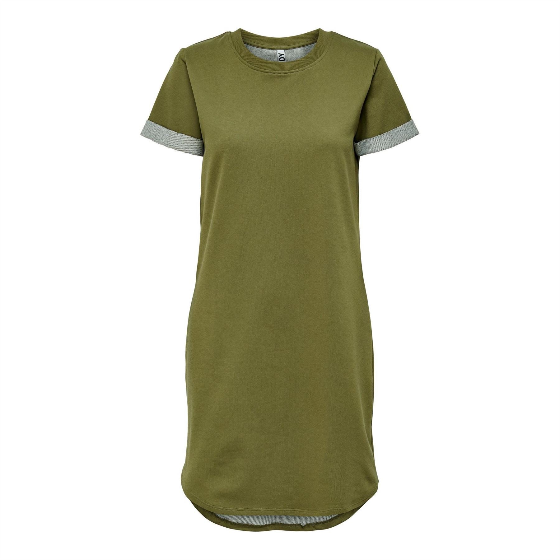 Only Crew Neck Short Sleeve Mini T-Shirt Dress
