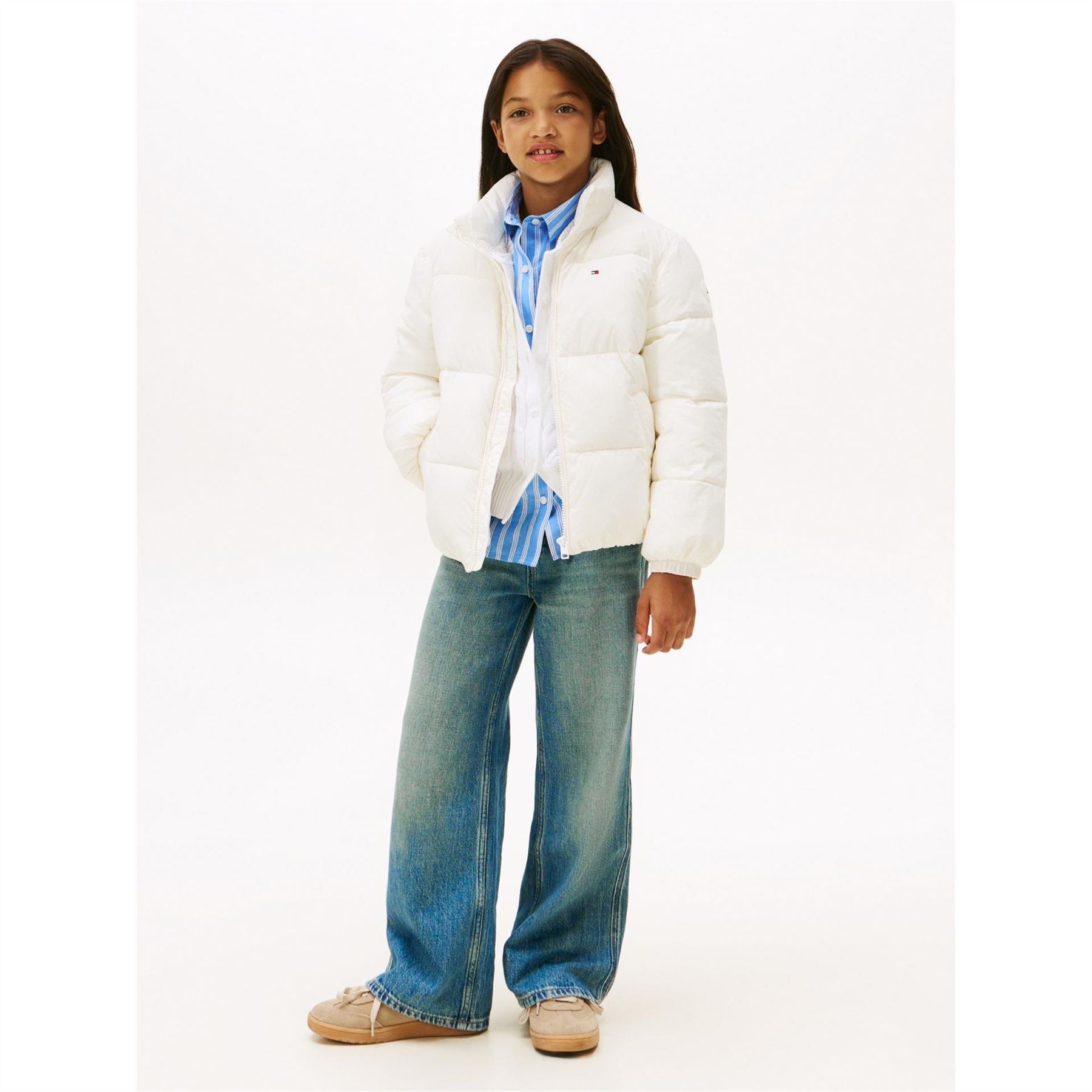 Tommy Hilfiger Kids Flag Shorts Puffer Jacket